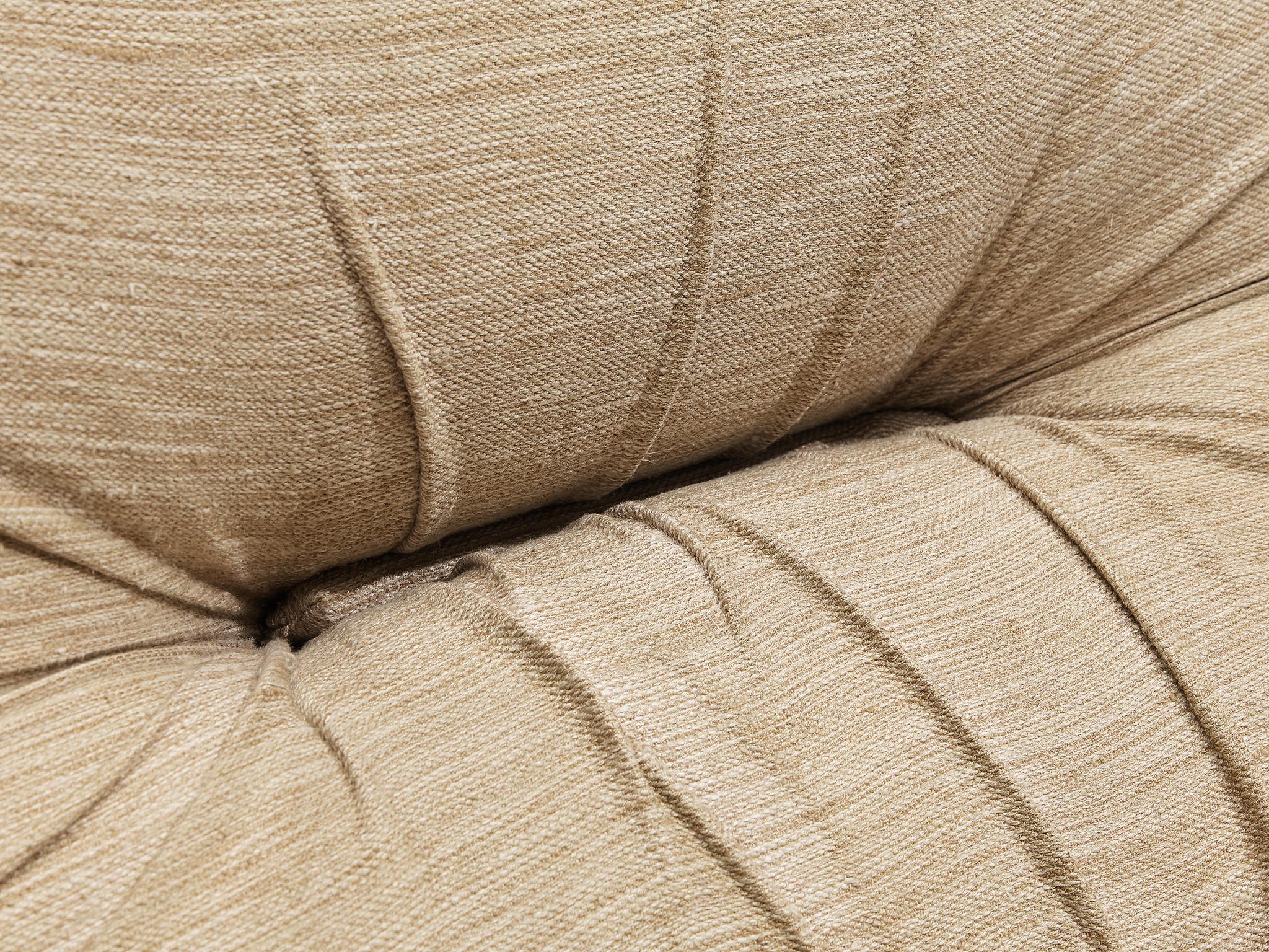 Diego Mattu for 1P 'Malù' Lounge Chair in Beige Upholstery seating Morentz