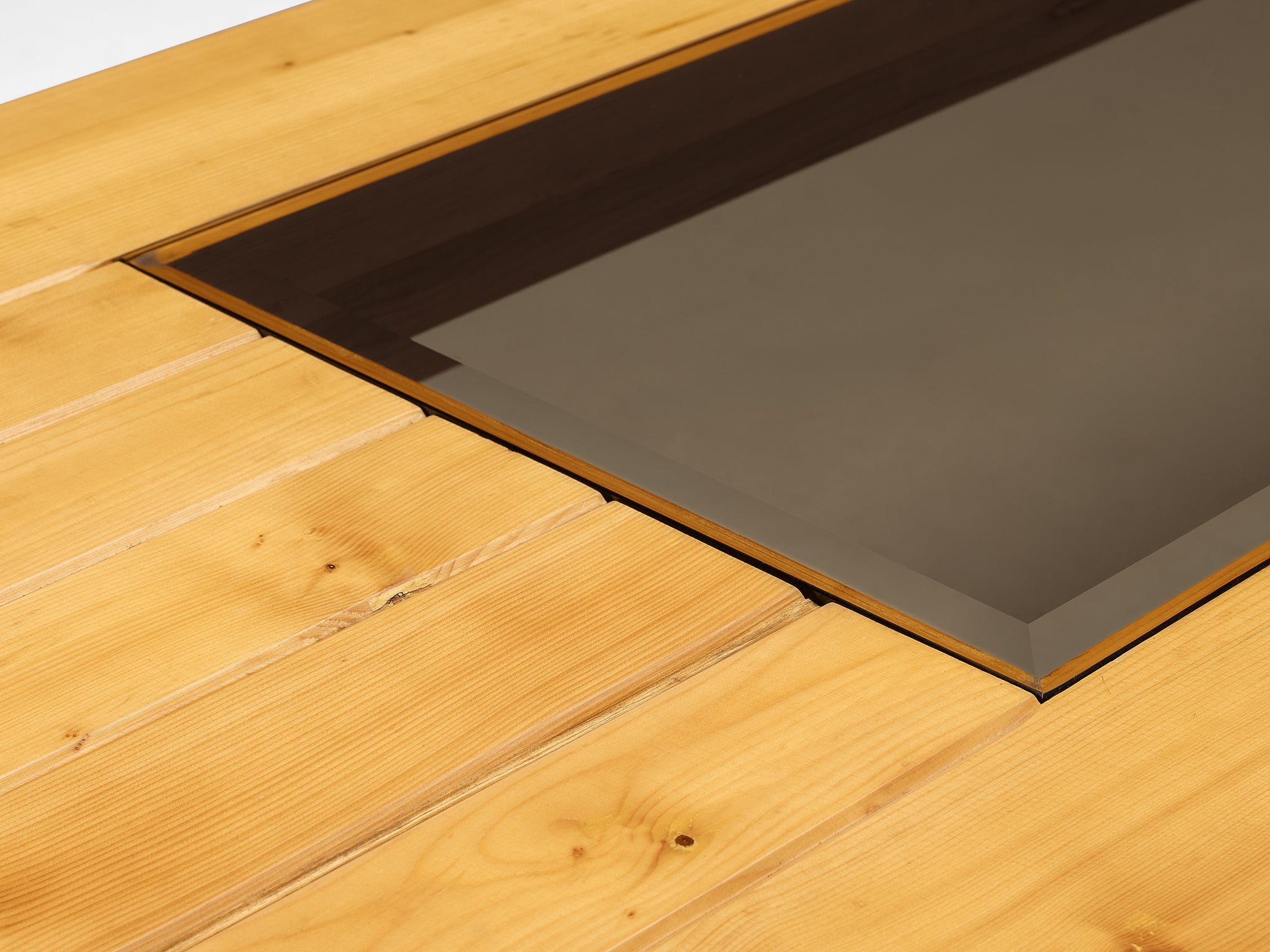 Unique Robust Italian Dining Table in Pine with Geometric Base Tables Morentz