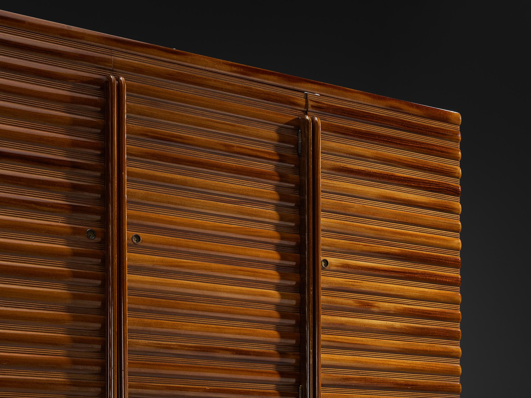 Enrico & Paolo Borghi High Sideboard in Mahogany with Carved Doors case pieces and storage cabinets Morentz