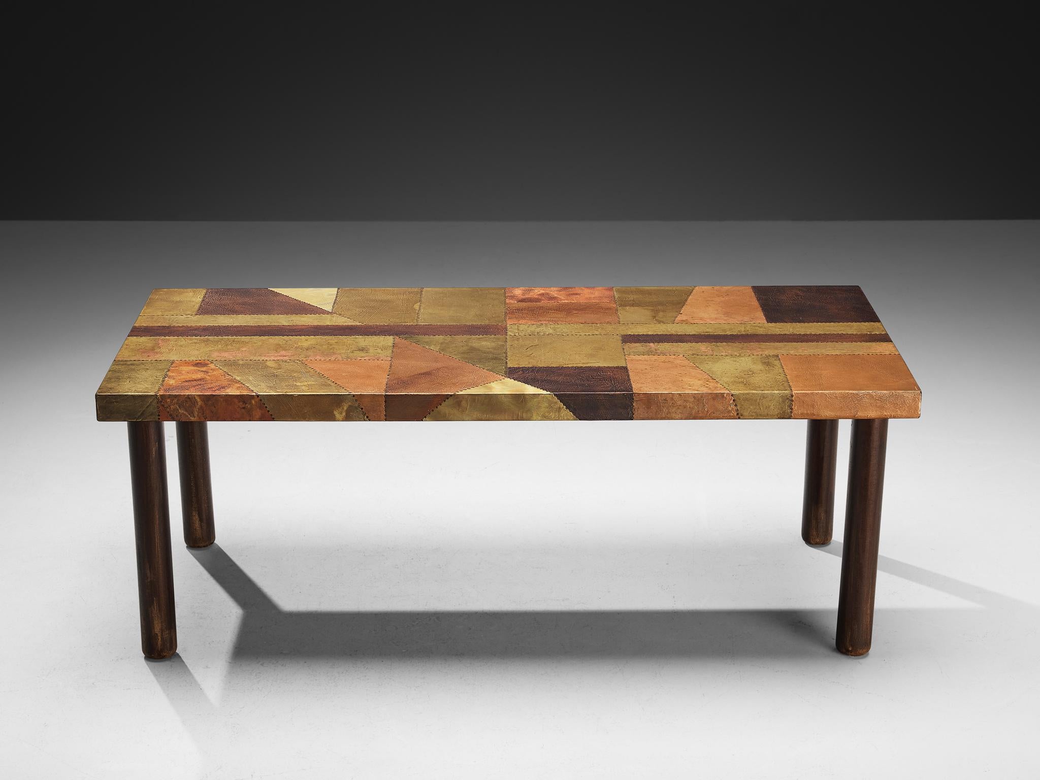 Lorenzo Burchiellaro Dining or Center Table in Copper tables Morentz