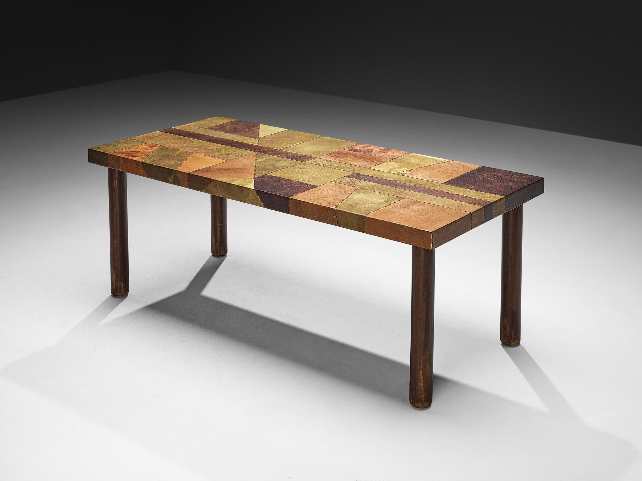 Lorenzo Burchiellaro Dining or Center Table in Copper tables Morentz