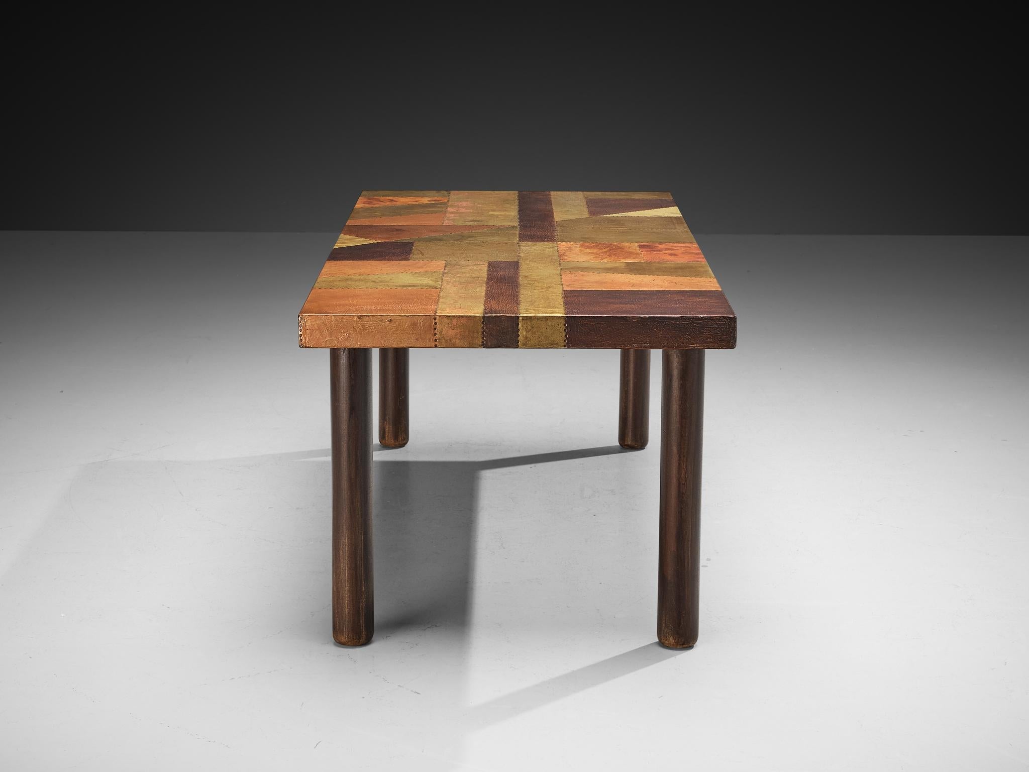 Lorenzo Burchiellaro Dining or Center Table in Copper tables Morentz