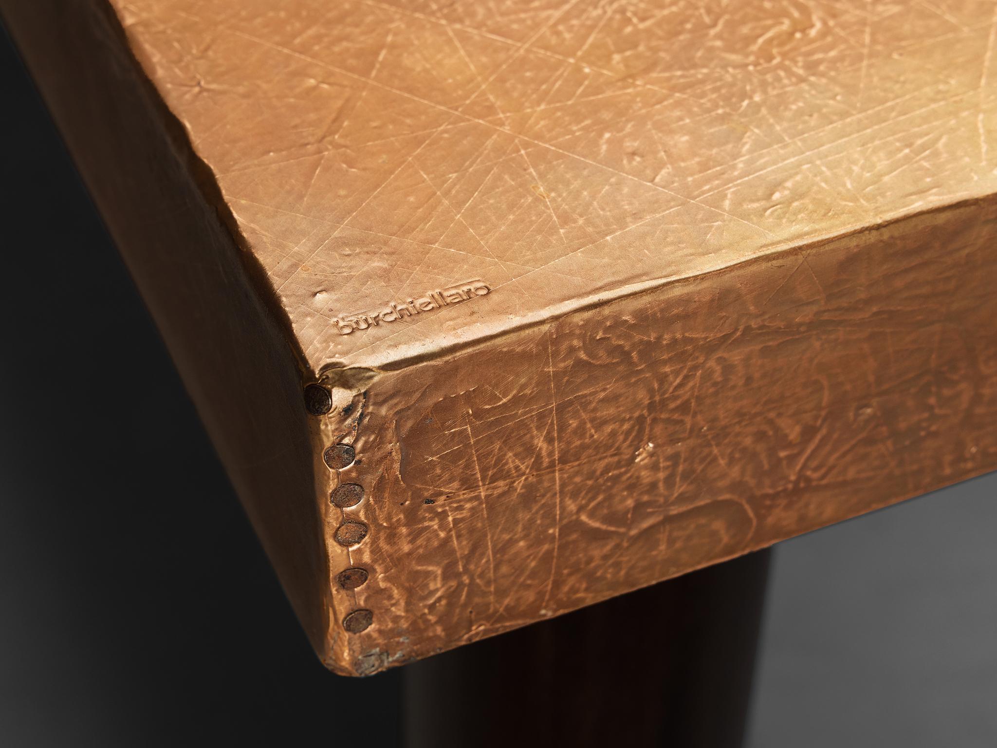 Lorenzo Burchiellaro Dining or Center Table in Copper tables Morentz