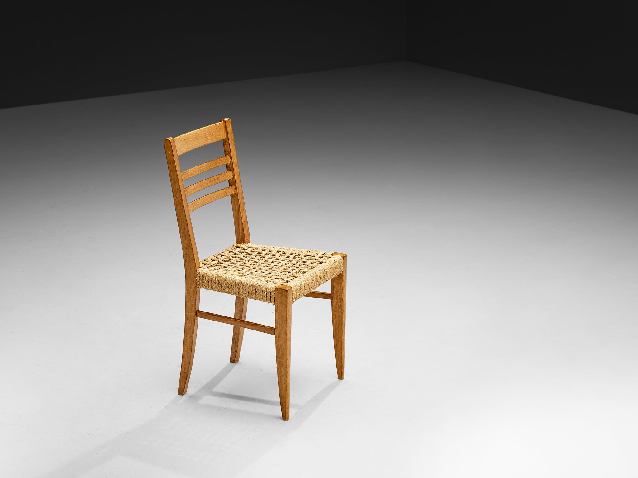 Adrien Audoux & Frida Minet Set of Ten Dining Chairs in Braided Hemp Seating Morentz