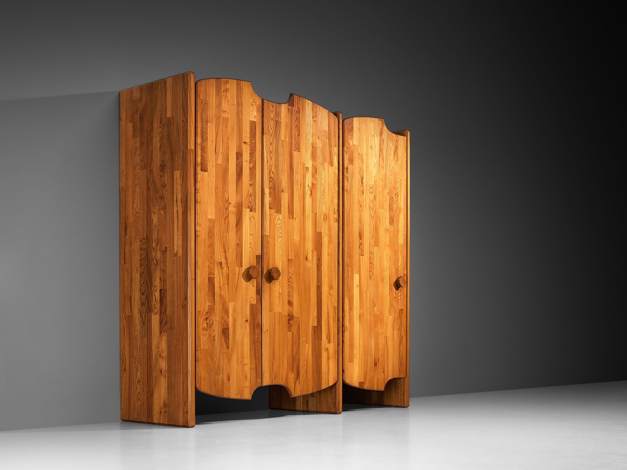 Pierre Chapo Custom Made 'Chlacc' Highboard in Elm case pieces and storage cabinets Morentz