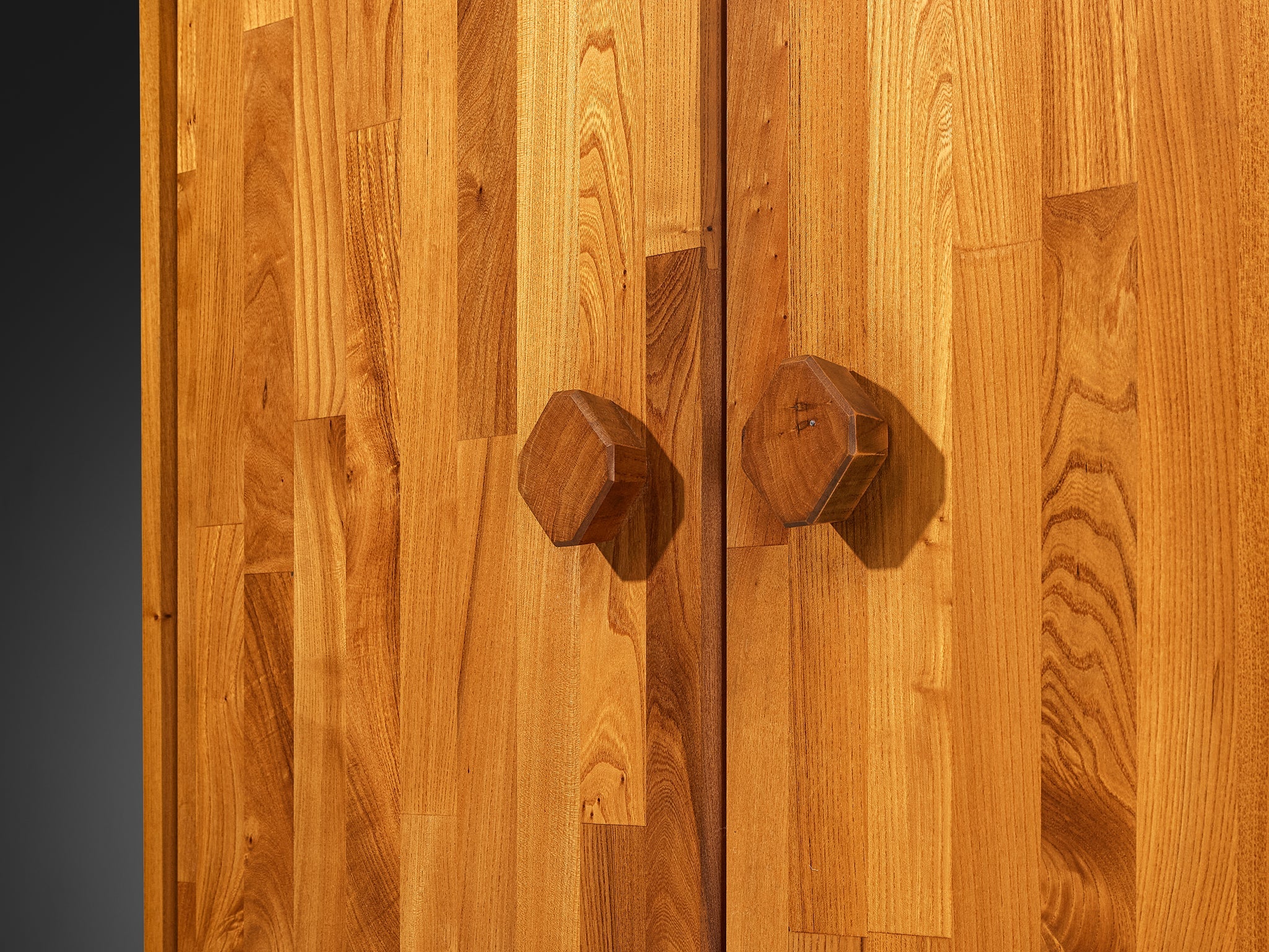 Pierre Chapo Custom Made 'Chlacc' Highboard in Elm case pieces and storage cabinets Morentz