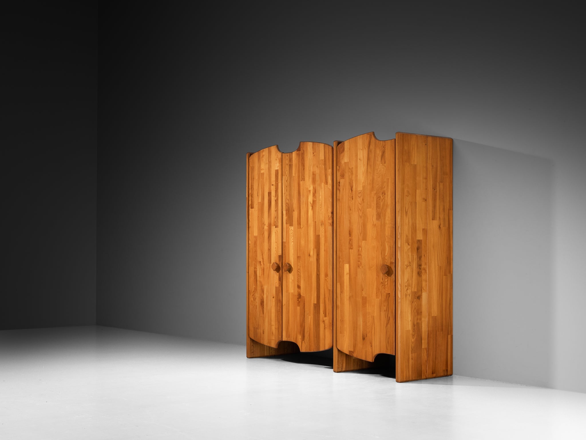 Pierre Chapo Custom Made 'Chlacc' Highboard in Elm case pieces and storage cabinets Morentz
