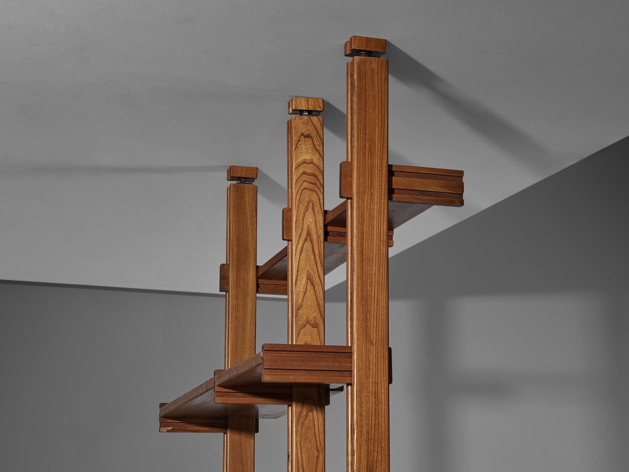 Galerie L'Orme Modular Wall Unit in Solid Elm case pieces and storage cabinets Morentz