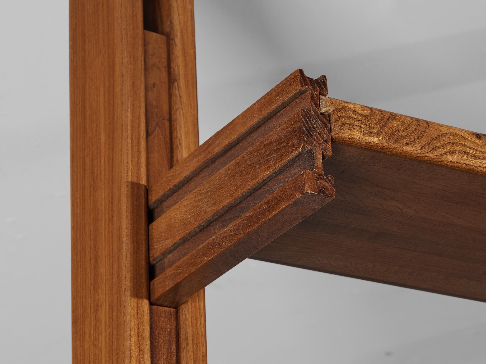 Galerie L'Orme Modular Wall Unit in Solid Elm case pieces and storage cabinets Morentz