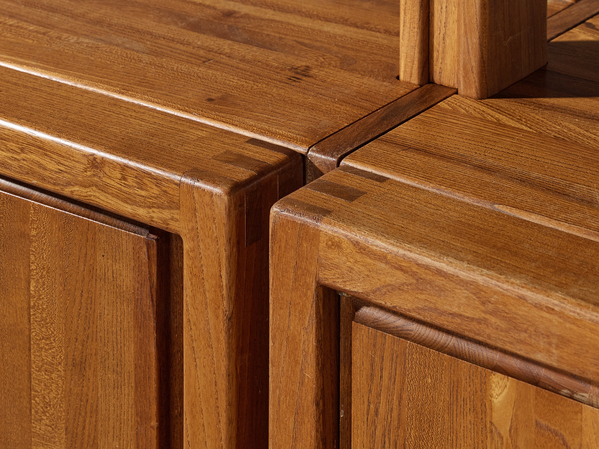 Galerie L'Orme Modular Wall Unit in Solid Elm