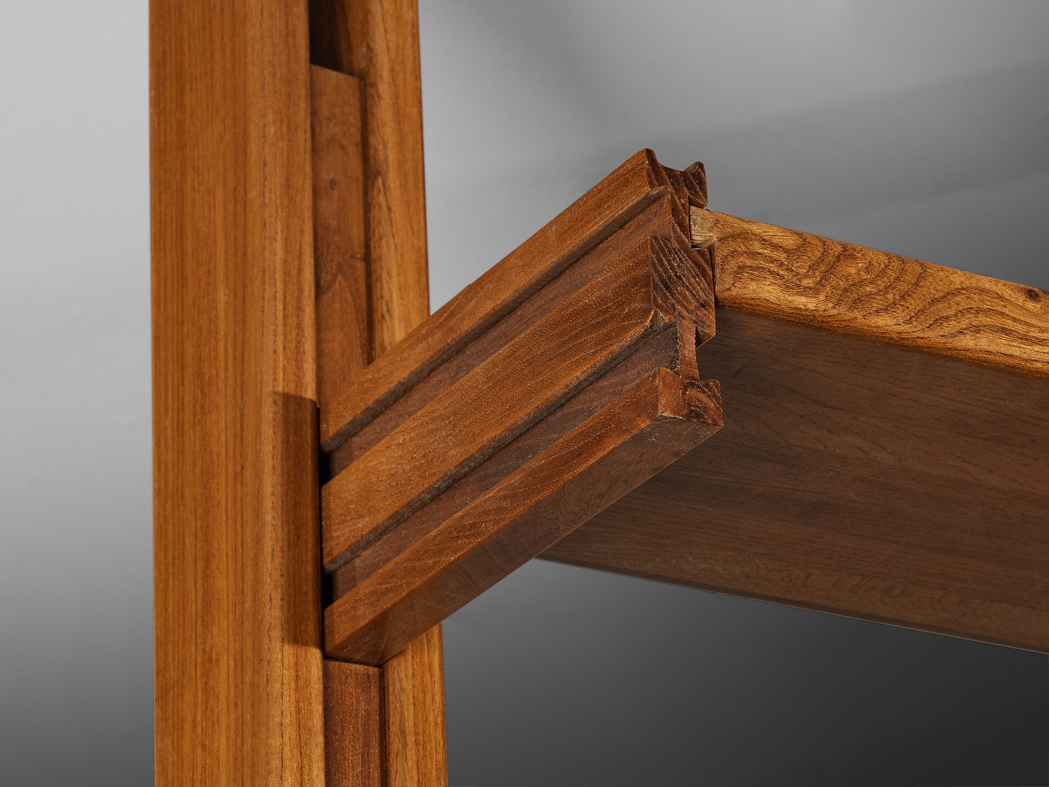 Galerie L'Orme Modular Wall Unit in Solid Elm