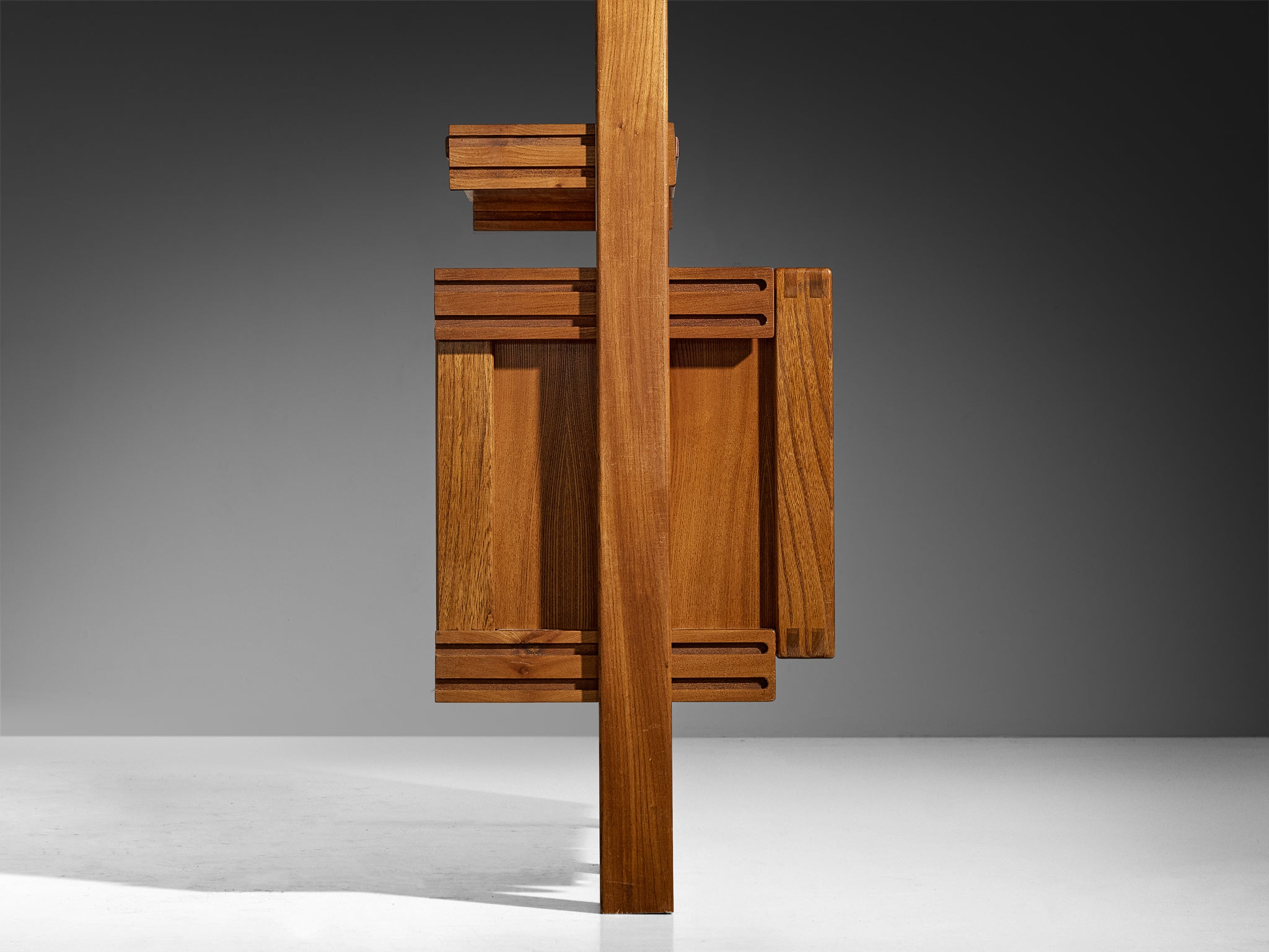 Galerie L'Orme Modular Wall Unit in Solid Elm