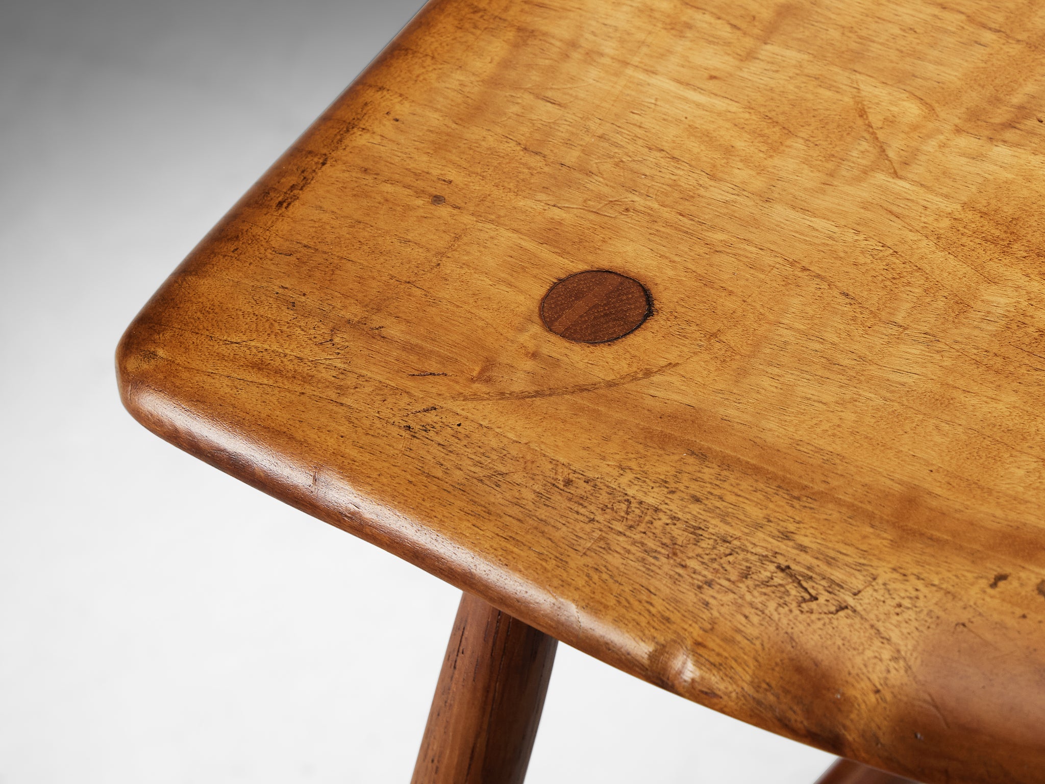 Wharton Esherick Three-Legged Stool in Cottonwood Seating Morentz