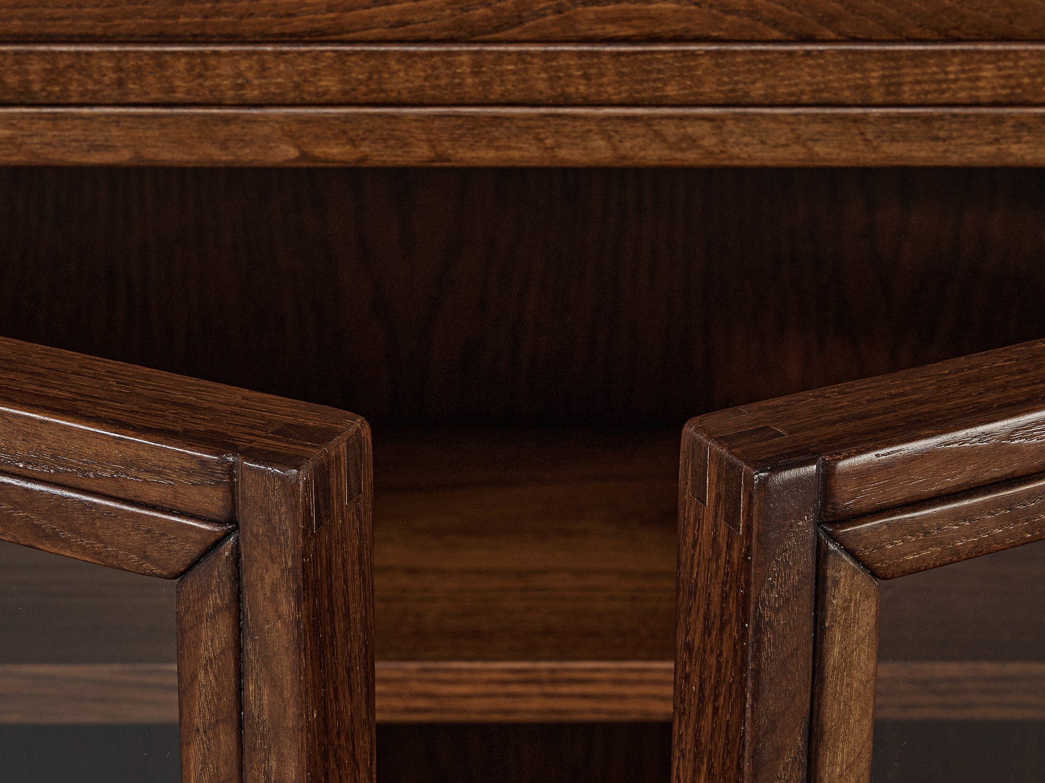 Giuseppe Rivadossi Pyramid Shaped Cabinet in Chestnut 8.2 feet Case pieces and storage cabinets Morentz