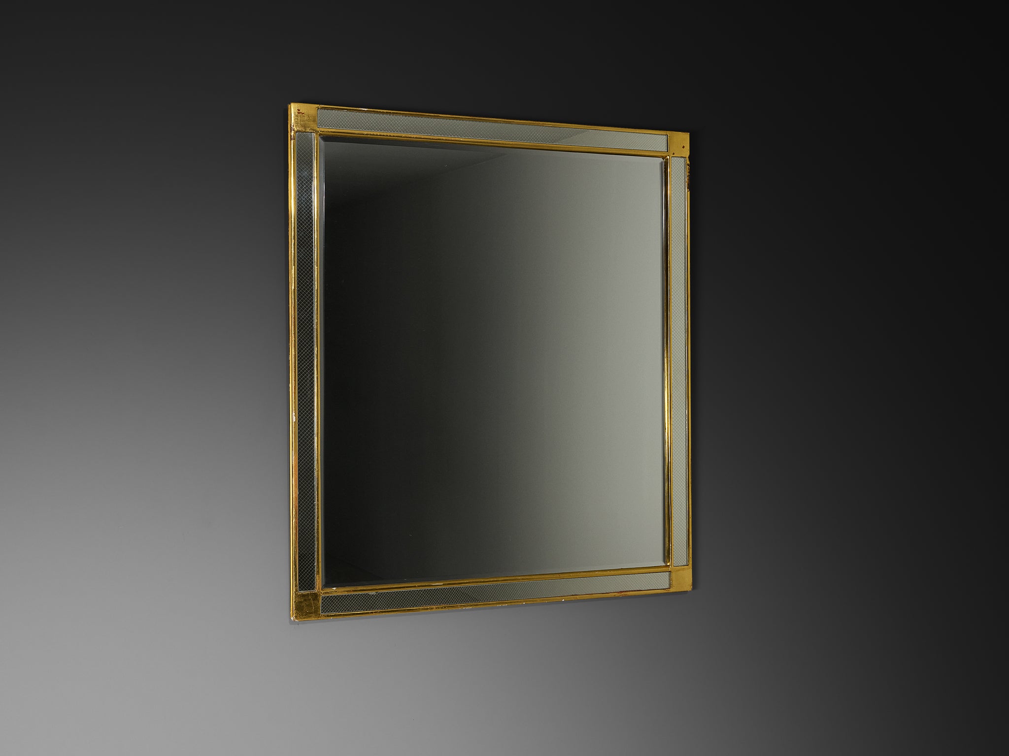 Mid-Century Gilded Gesso Wall Mirror Mirrors Morentz