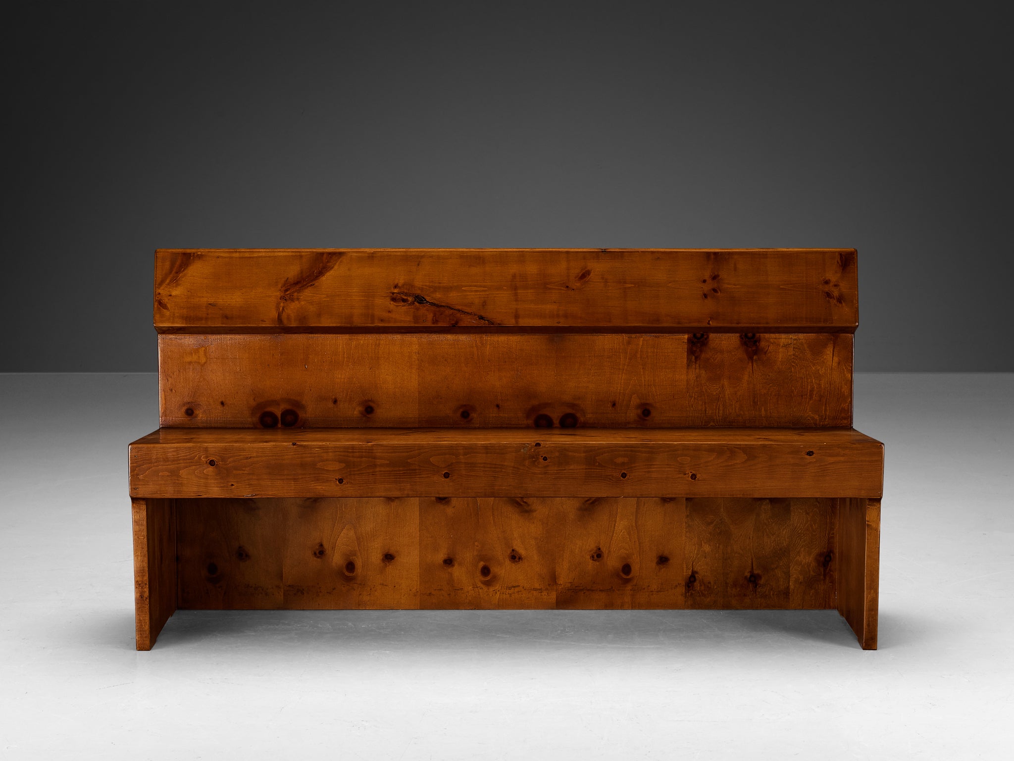 Giuseppe Rivadossi Monumental Bench in Pine Seating Morentz