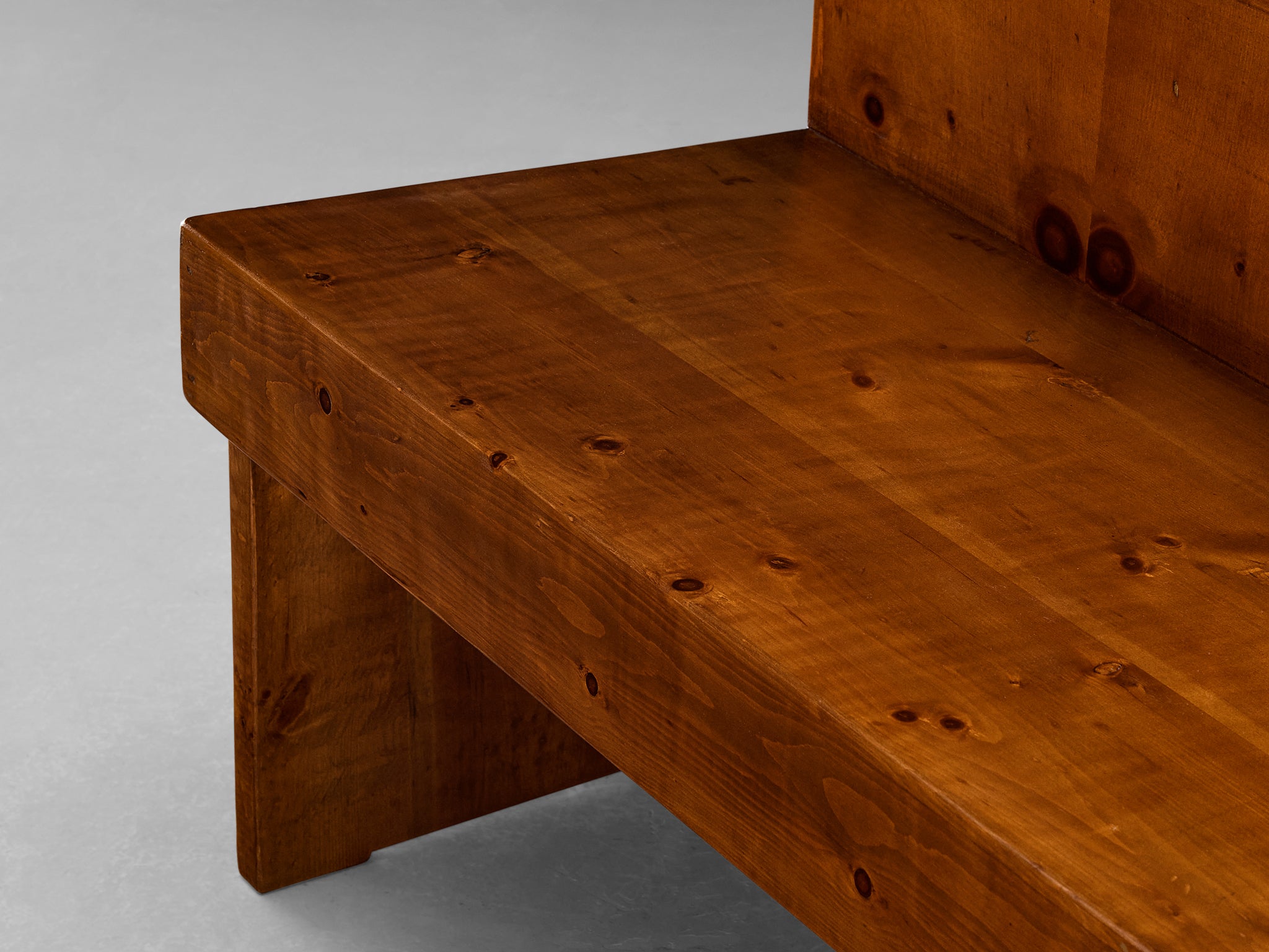 Giuseppe Rivadossi Monumental Bench in Pine Seating Morentz