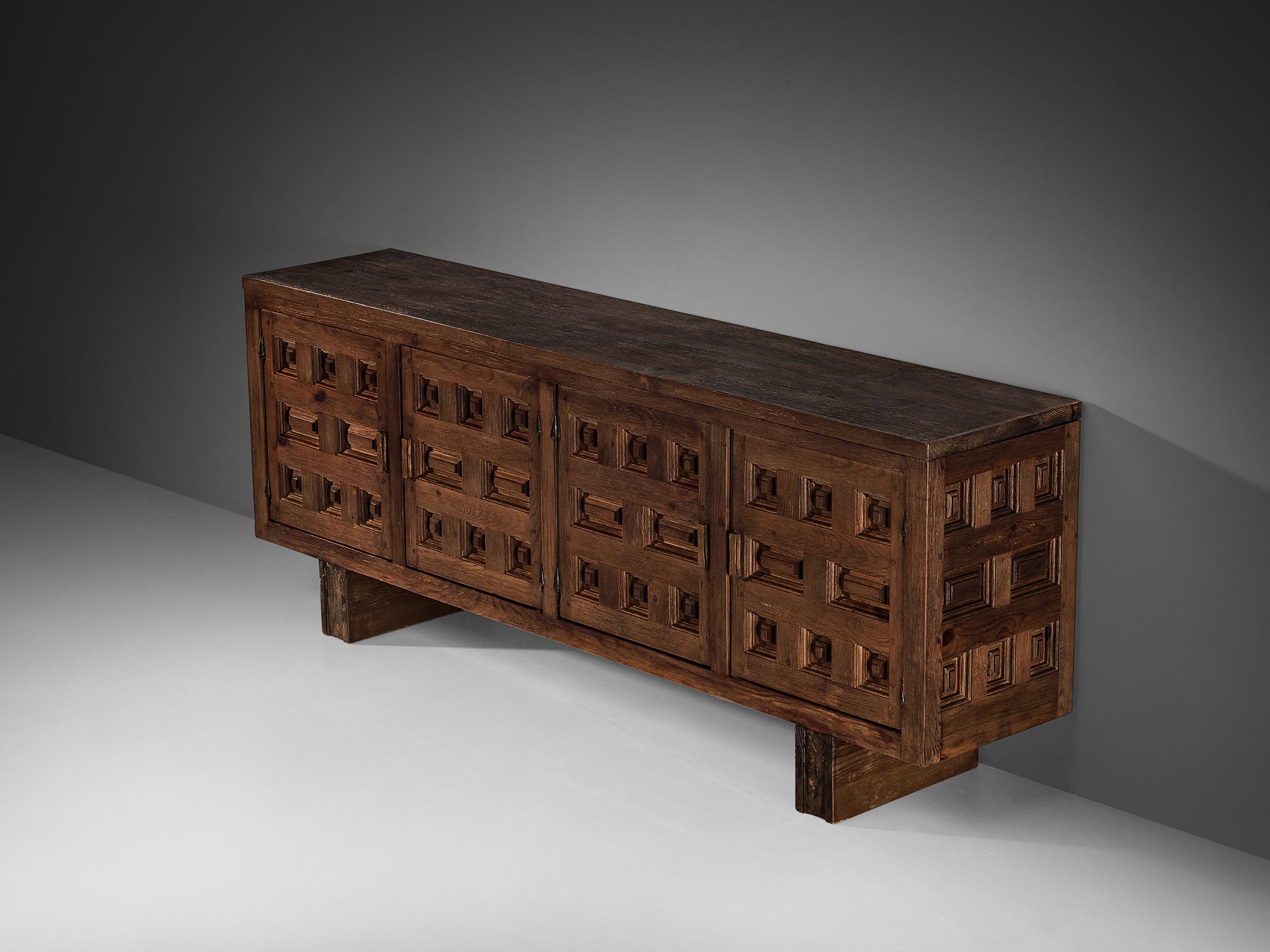 Biosca Spanish Sideboard in Stained Pine Case pieces and storage cabinets Morentz