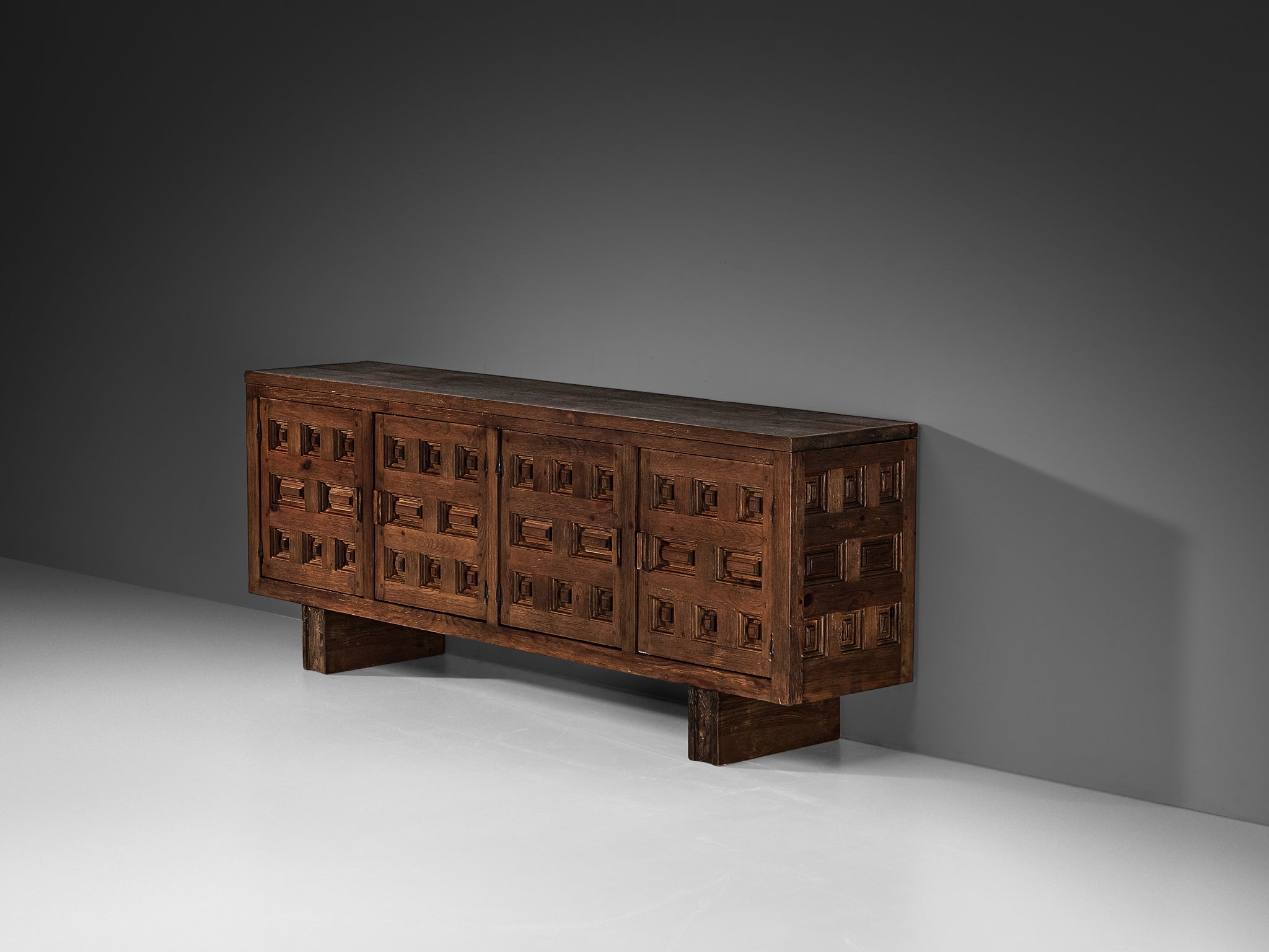 Biosca Spanish Sideboard in Stained Pine Case pieces and storage cabinets Morentz