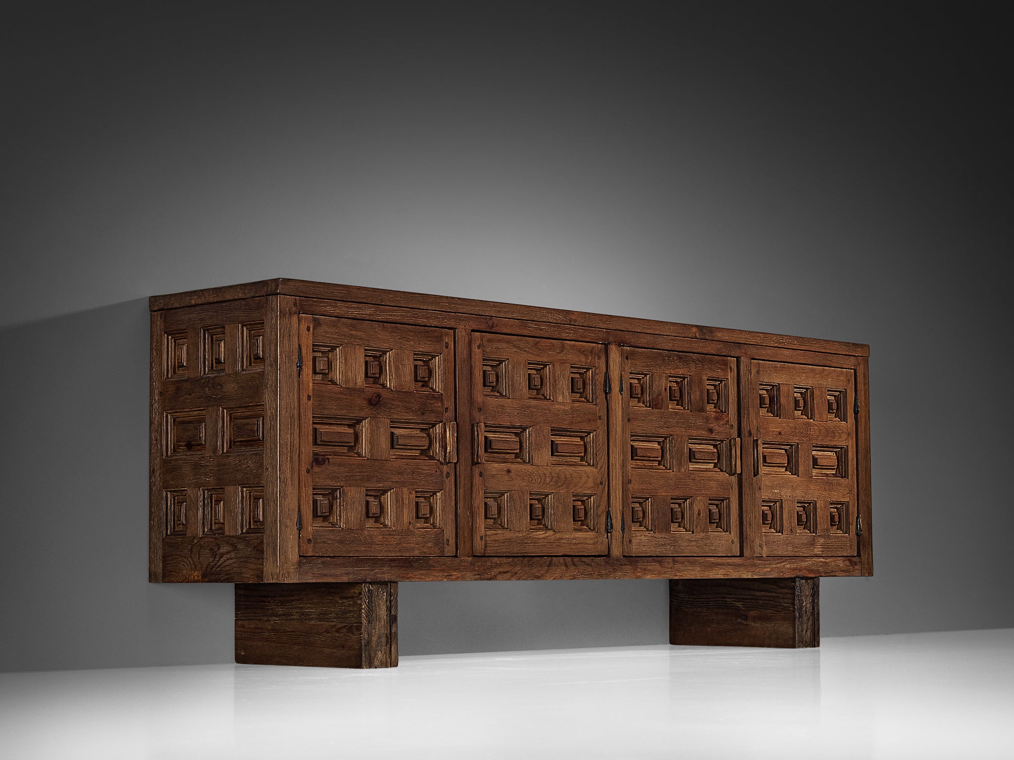 Biosca Spanish Sideboard in Stained Pine Case pieces and storage cabinets Morentz