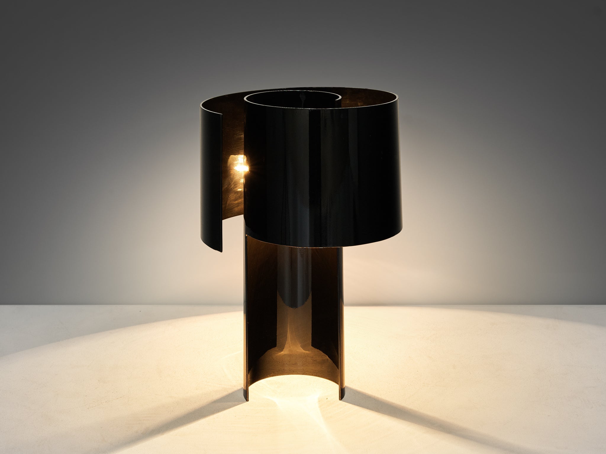 Ingrid Hsalmarson for New Lamp 'Spiral' Table Lamp in Aluminum lighting Morentz