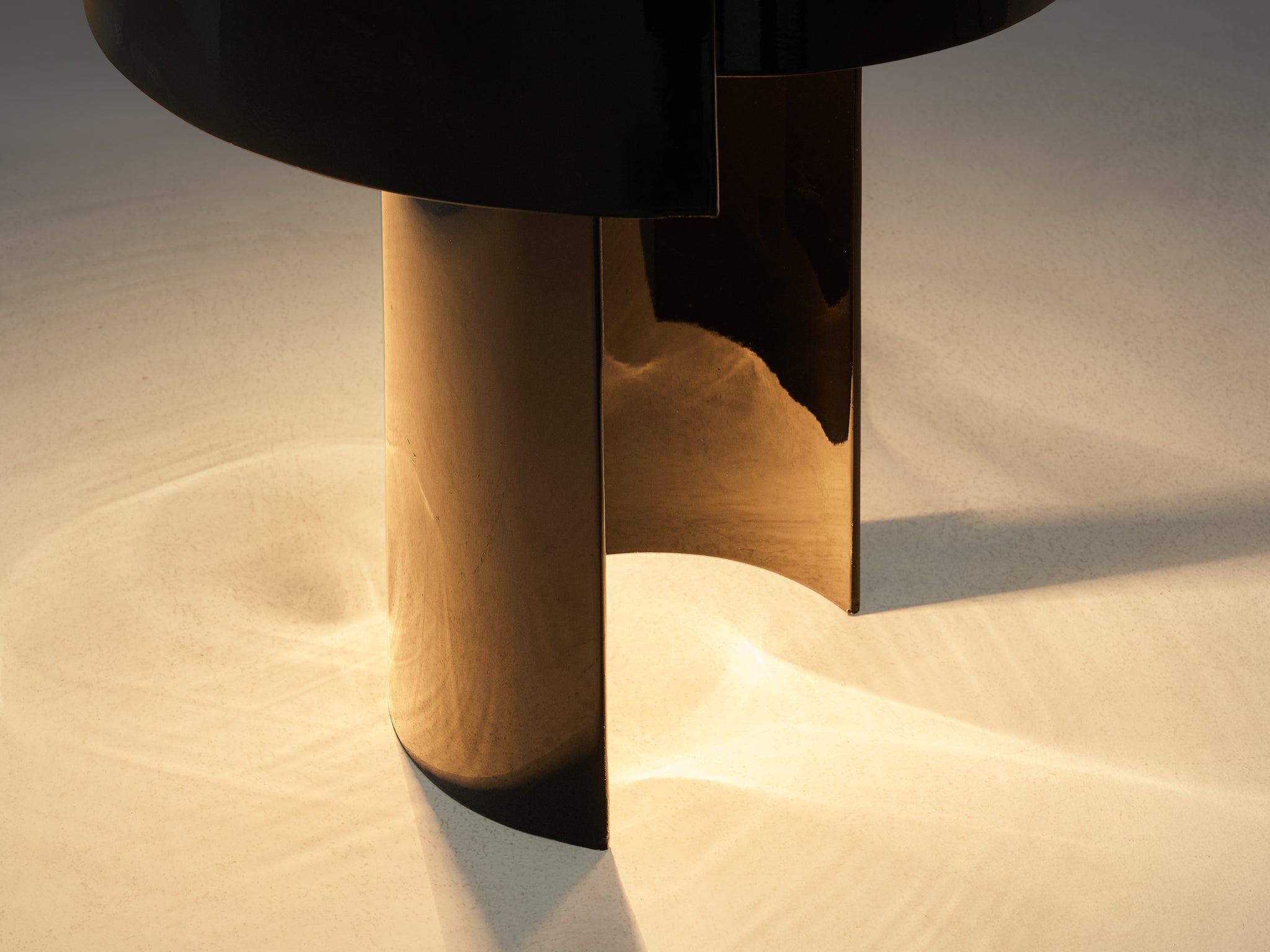 Ingrid Hsalmarson for New Lamp 'Spiral' Table Lamp in Aluminum lighting Morentz