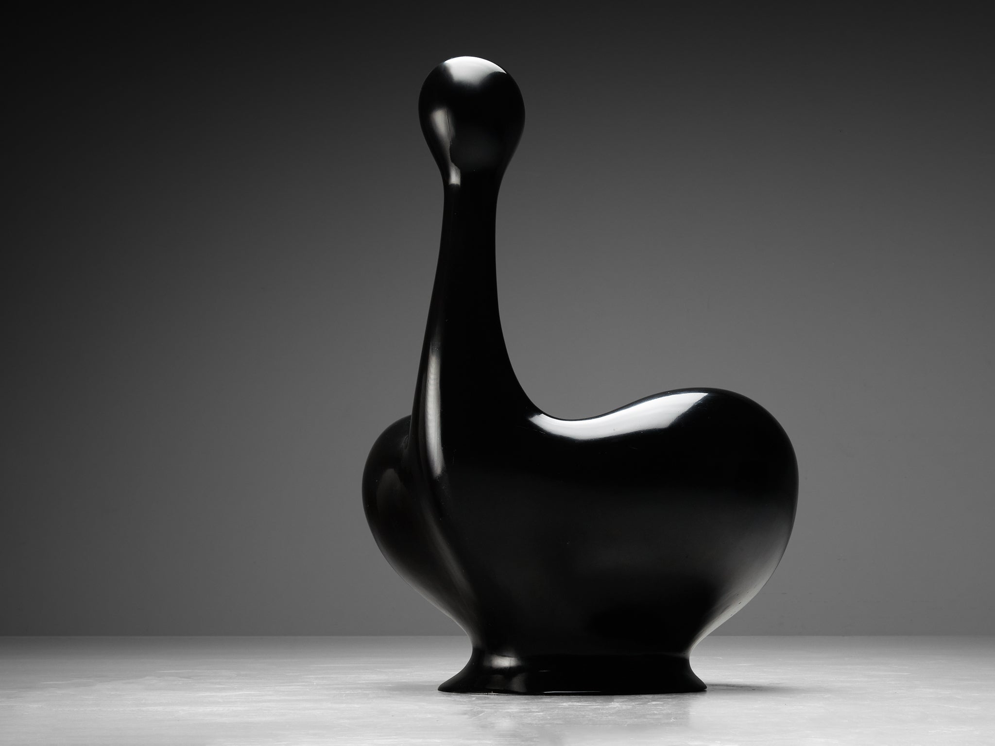 Huub & Adelheid Kortekaas 'Engelhart' Chair in Black Polyester Seating Morentz