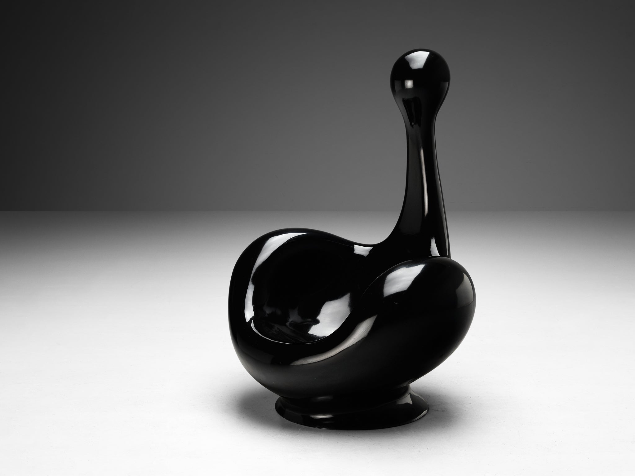 Huub & Adelheid Kortekaas 'Engelhart' Chair in Black Polyester Seating Morentz