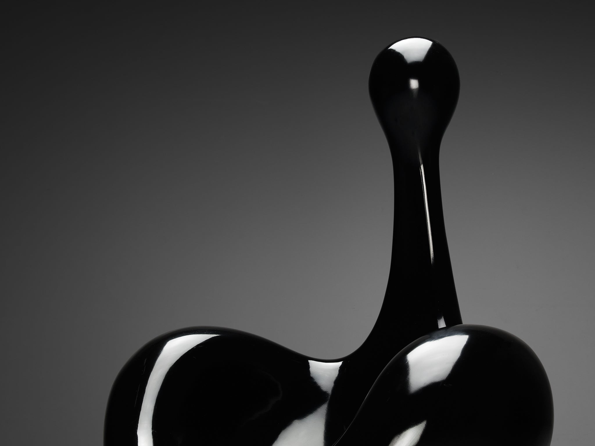 Huub & Adelheid Kortekaas 'Engelhart' Chair in Black Polyester Seating Morentz