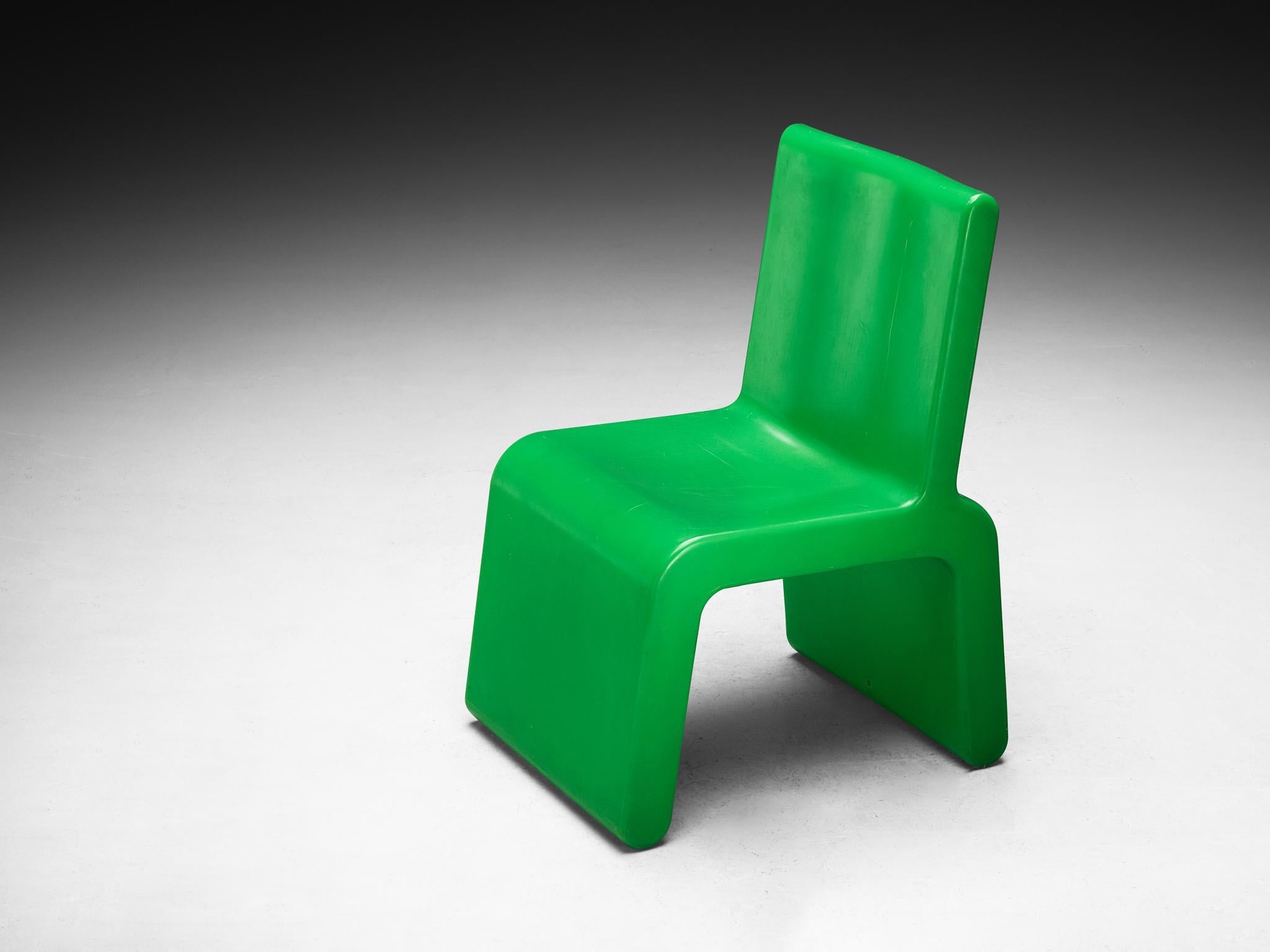 Marc Newson 'Kiss the Future' Chair in Green Molded Polypropylene seating Morentz