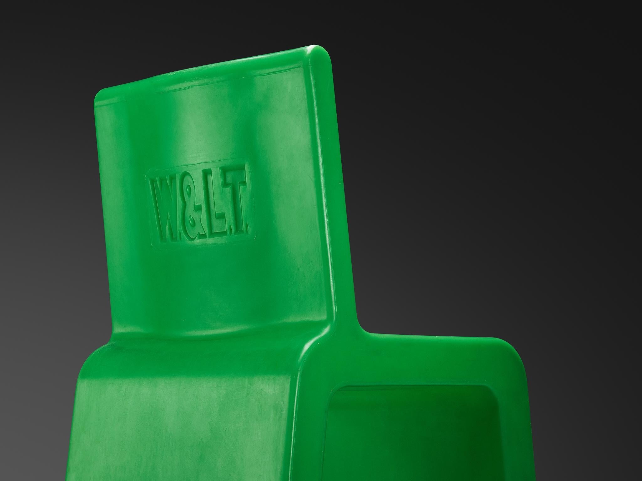 Marc Newson 'Kiss the Future' Chair in Green Molded Polypropylene seating Morentz