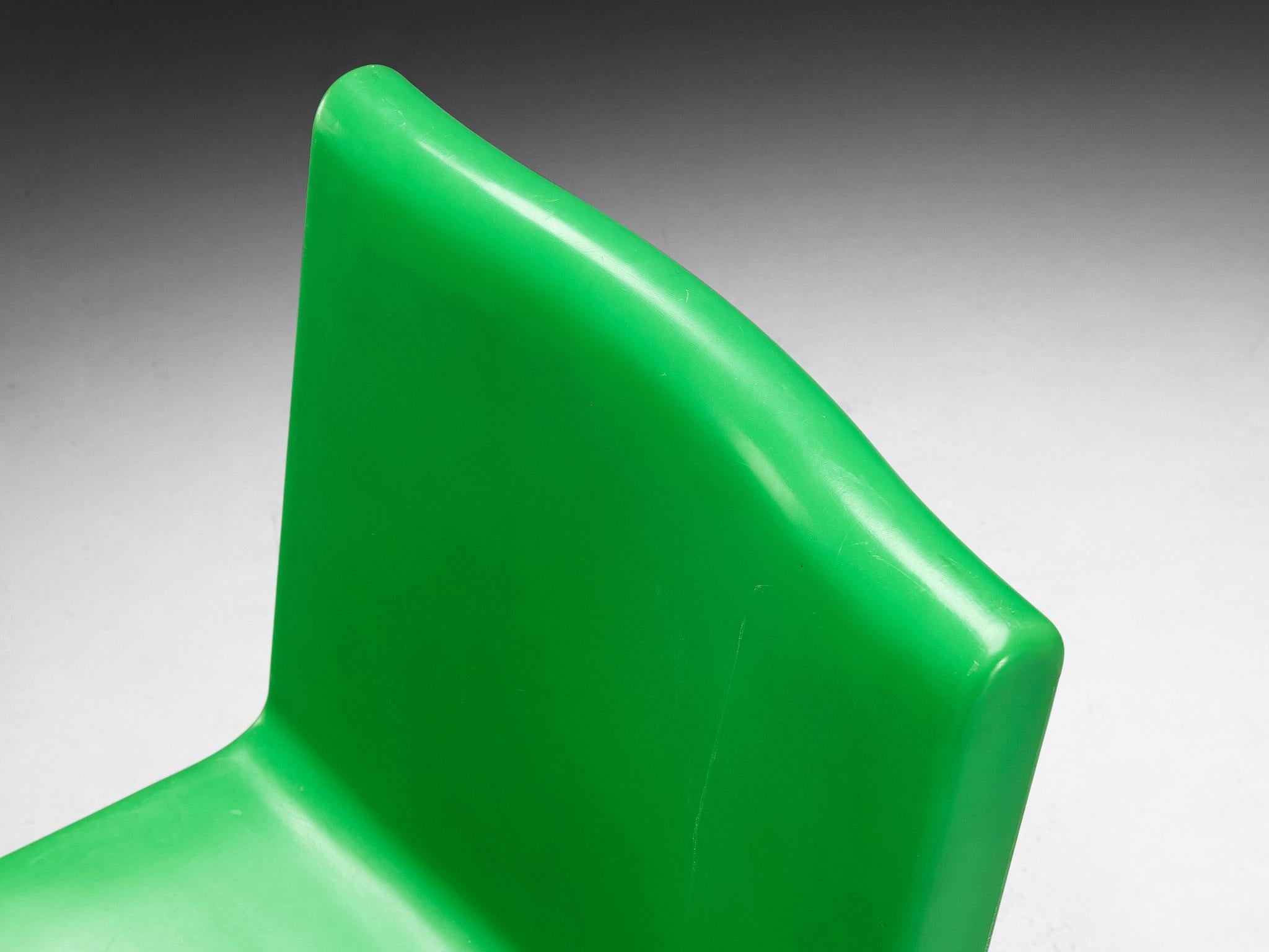 Marc Newson 'Kiss the Future' Chair in Green Molded Polypropylene seating Morentz
