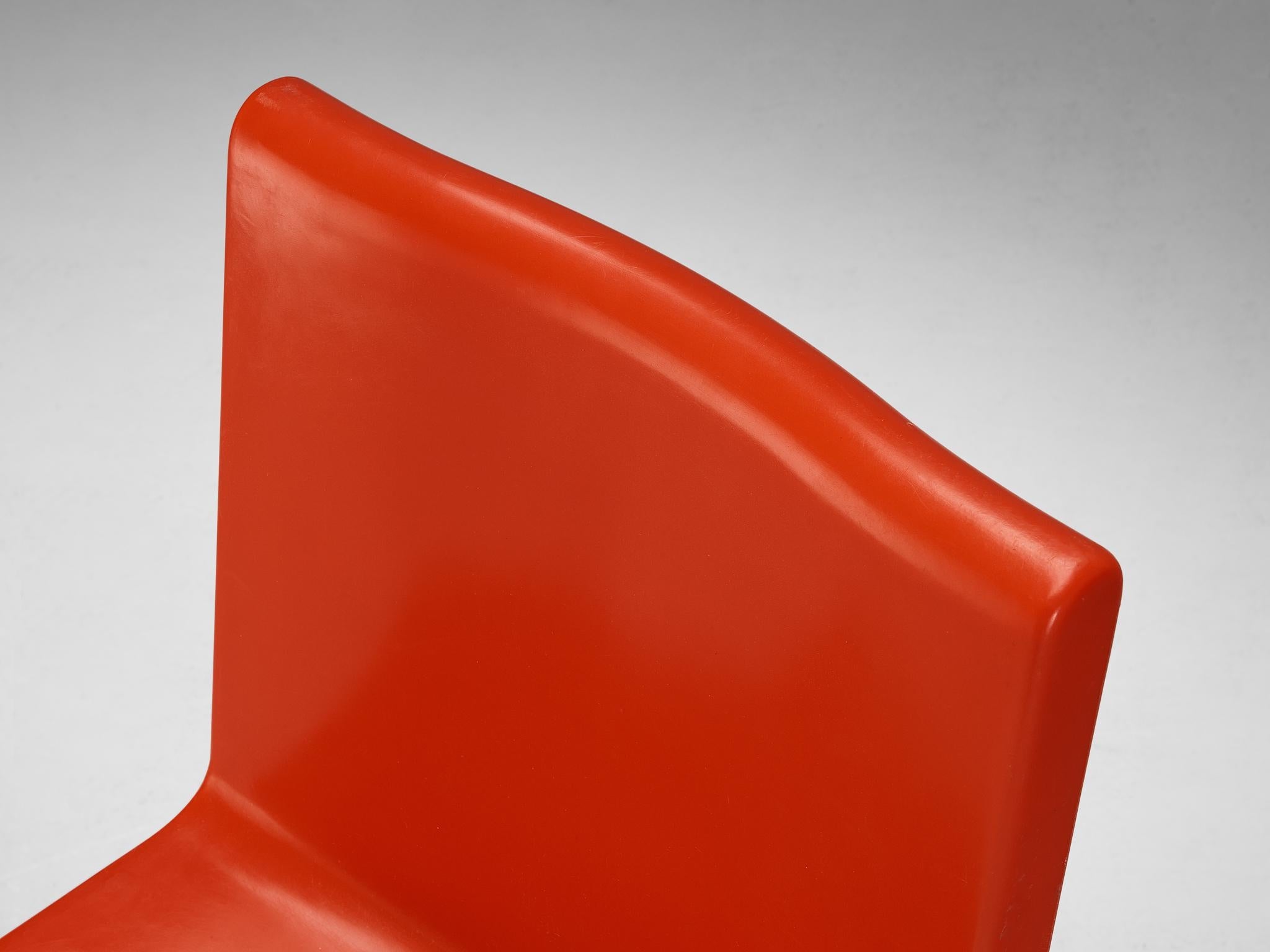 Marc Newson 'Kiss the Future' Chair in Red Molded Polypropylene seating Morentz