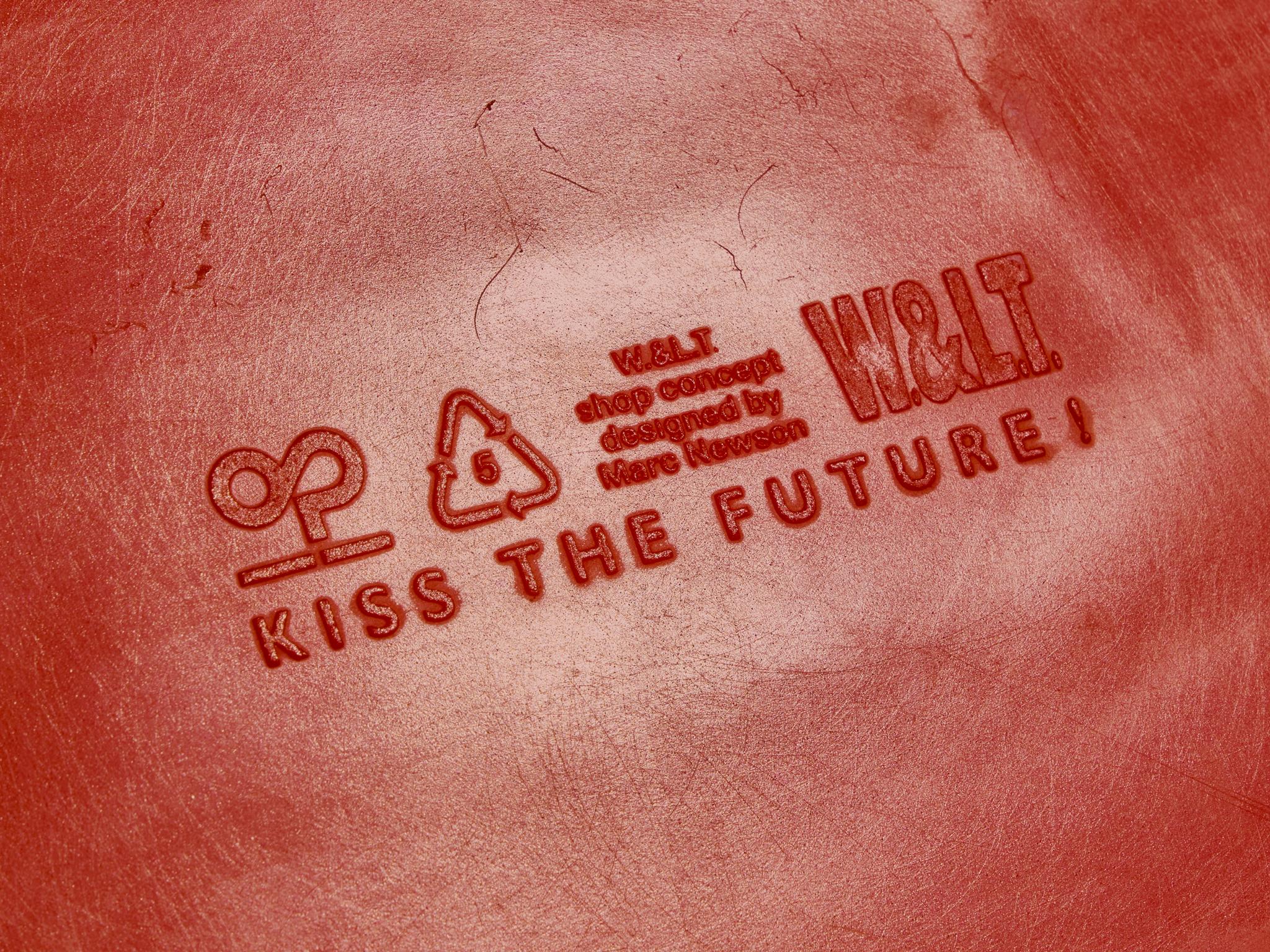 Marc Newson 'Kiss the Future' Chair in Red Molded Polypropylene seating Morentz