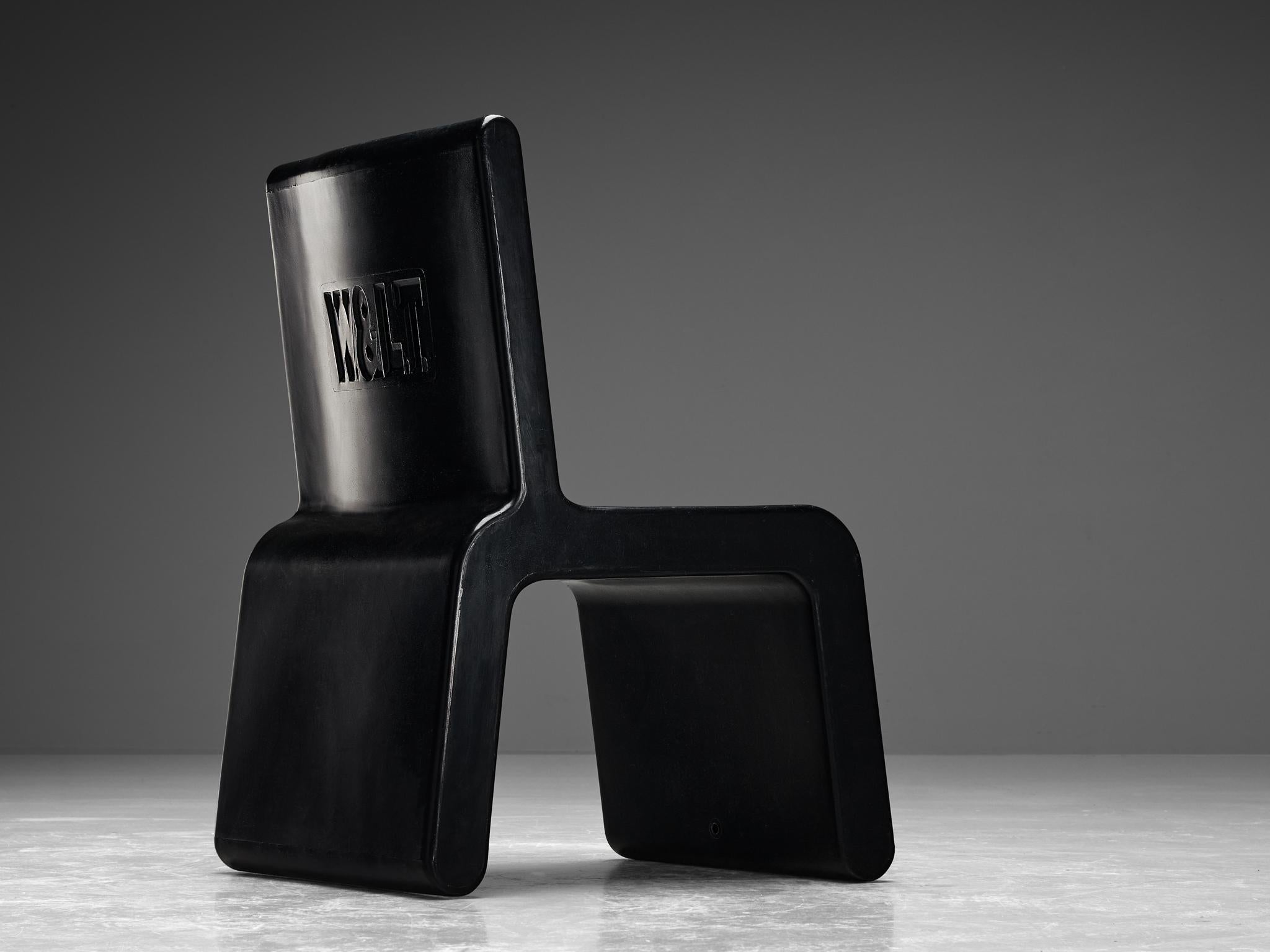 Marc Newson 'Kiss the Future' Chair in Black Molded Polypropylene seating Morentz