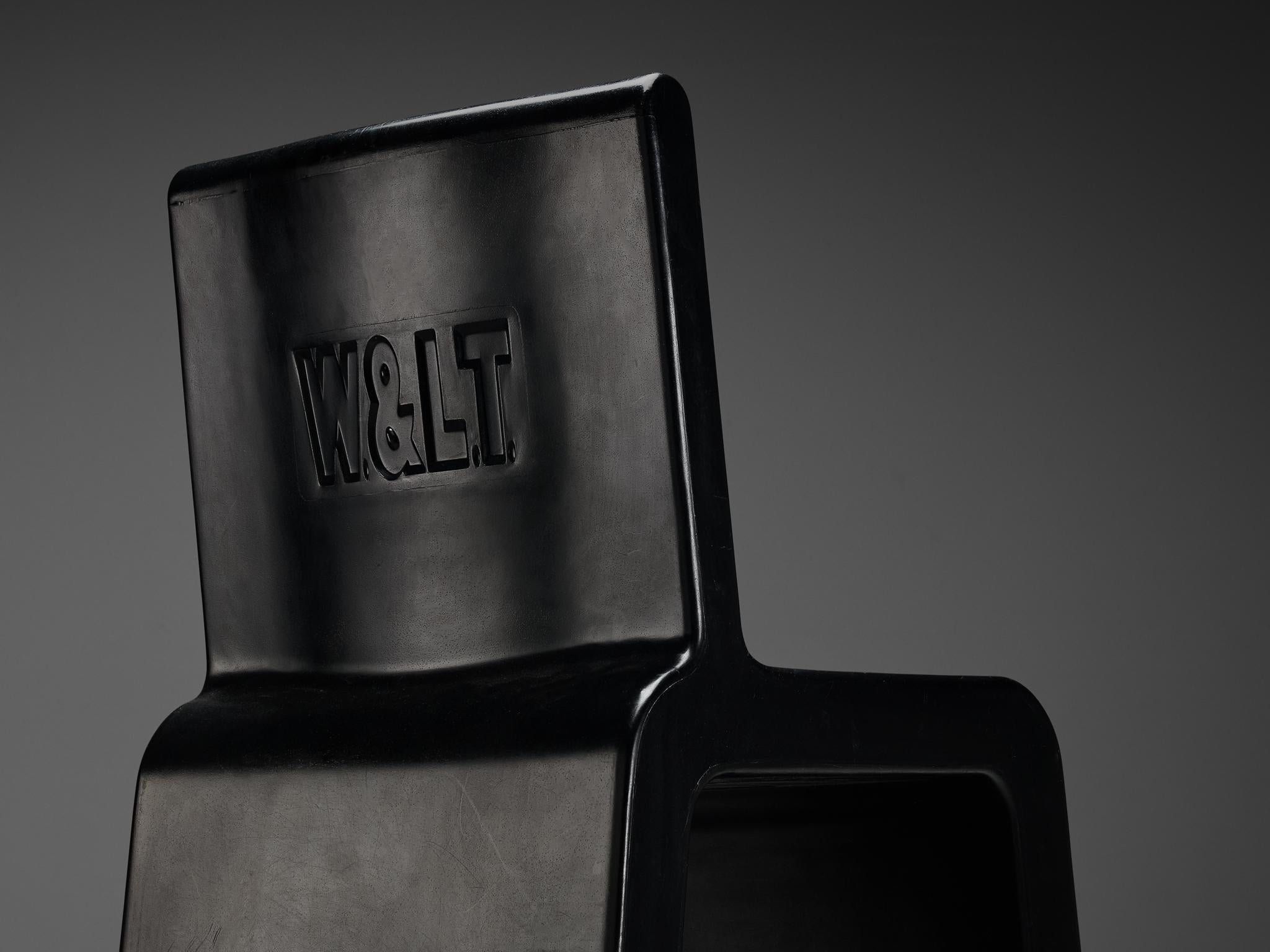 Marc Newson 'Kiss the Future' Chair in Black Molded Polypropylene seating Morentz