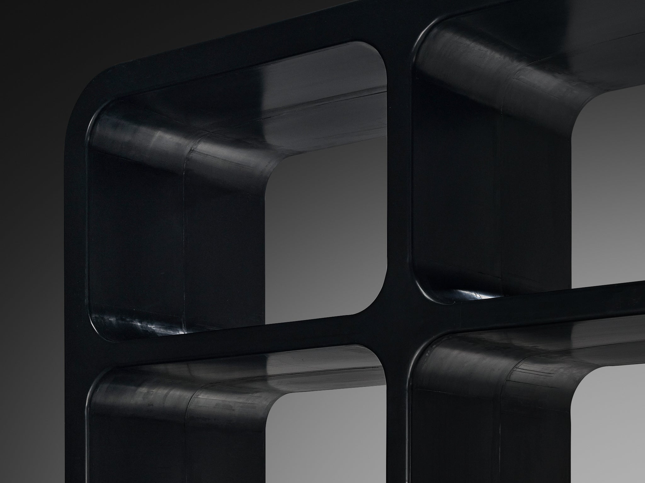 Marc Newson 'Kiss the Future' Storage Unit in Black Molded Polypropylene Case pieces and storage cabinets Morentz