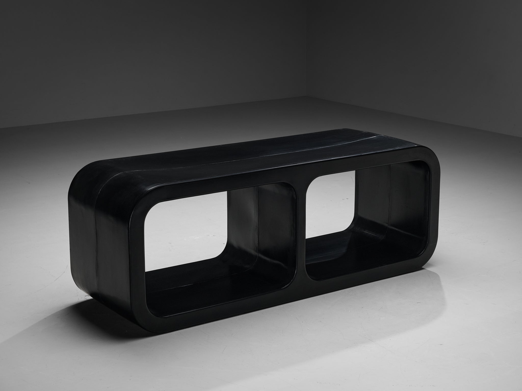 Marc Newson 'Kiss the Future' Sideboard in Black Molded Polypropylene case pieces and storage cabinets Morentz