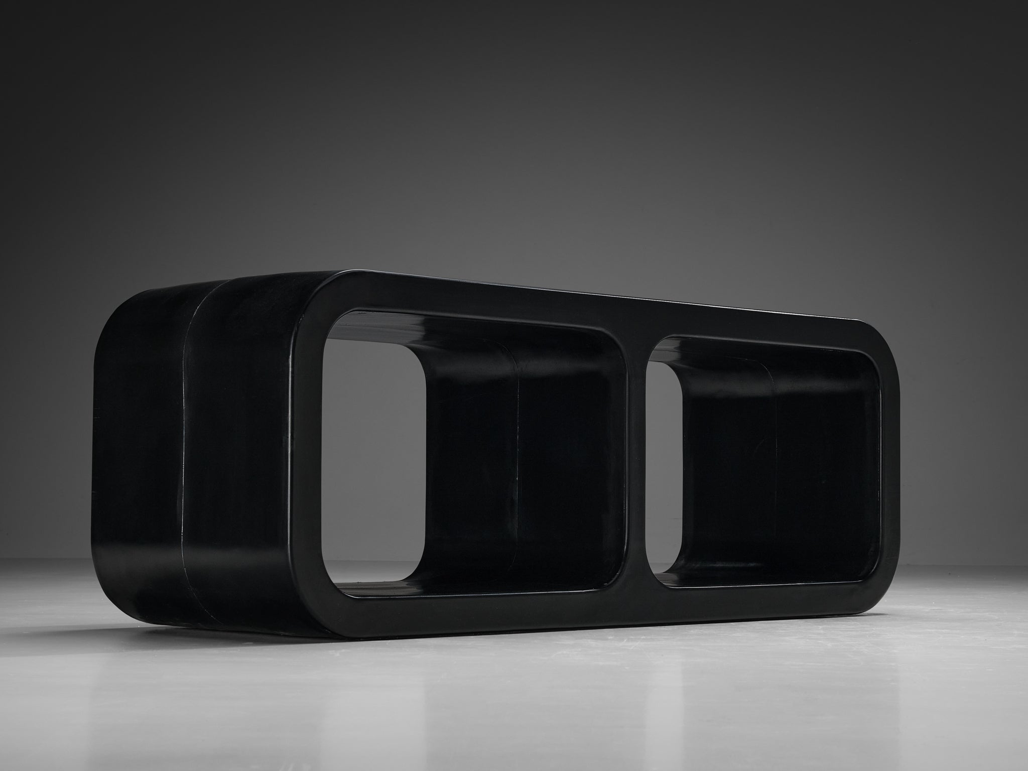 Marc Newson 'Kiss the Future' Sideboard in Black Molded Polypropylene case pieces and storage cabinets Morentz