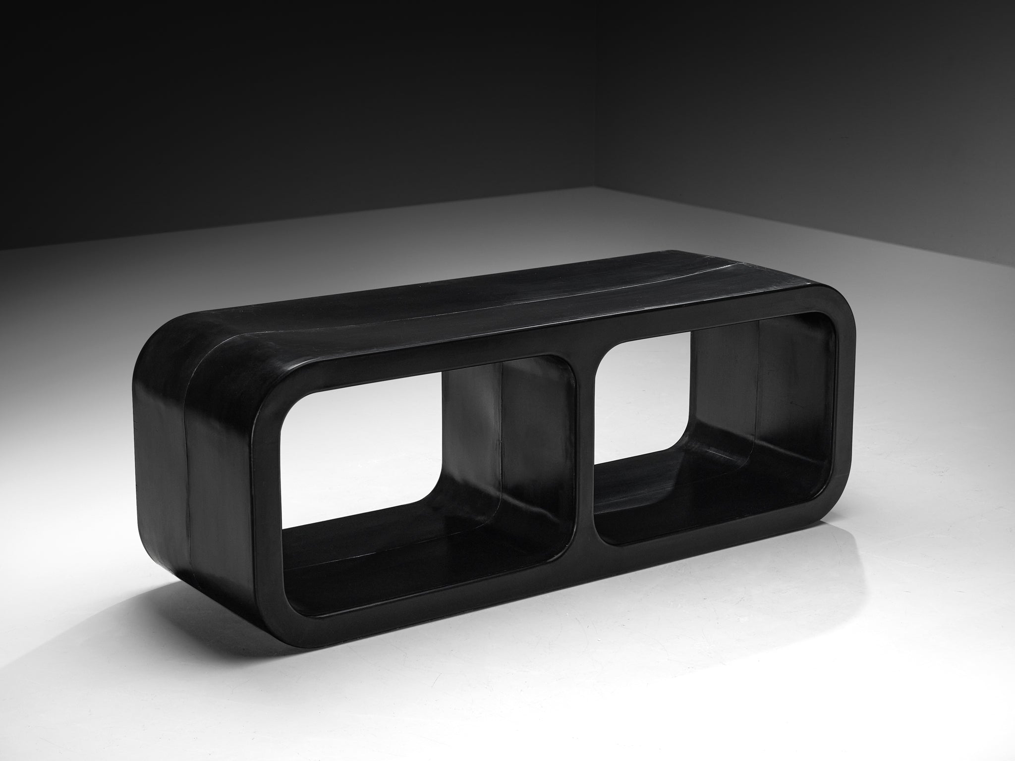 Marc Newson 'Kiss the Future' Sideboard in Black Molded Polypropylene Case pieces and storage cabinets Morentz