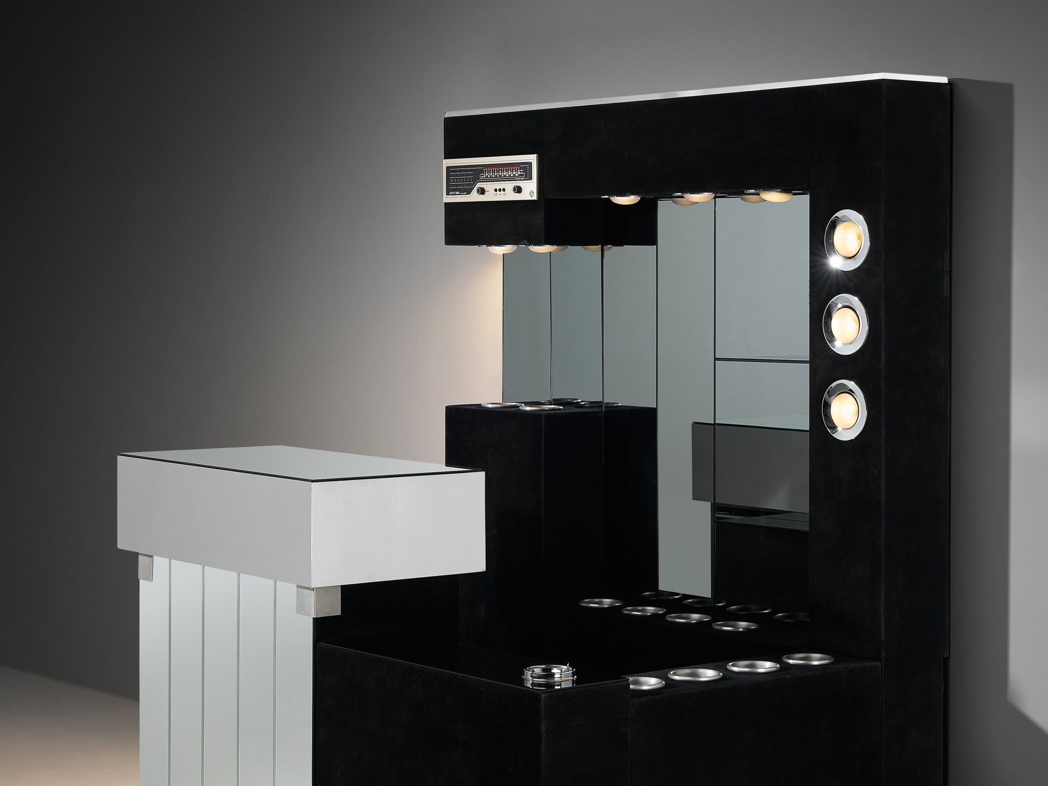 Hollywood Regency Bar Cabinet in the Style of Willy Rizzo