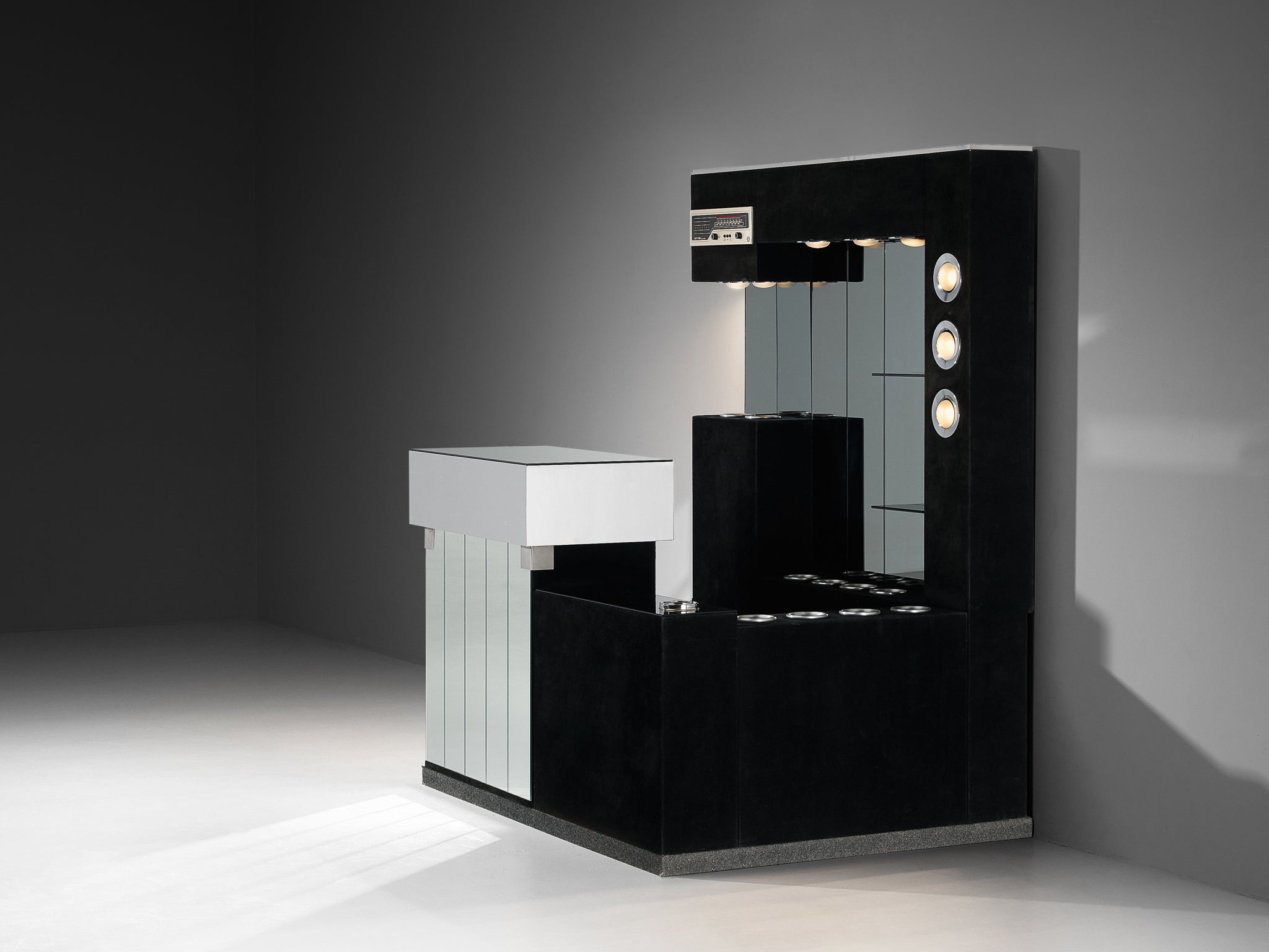 Hollywood Regency Bar Cabinet in the Style of Willy Rizzo