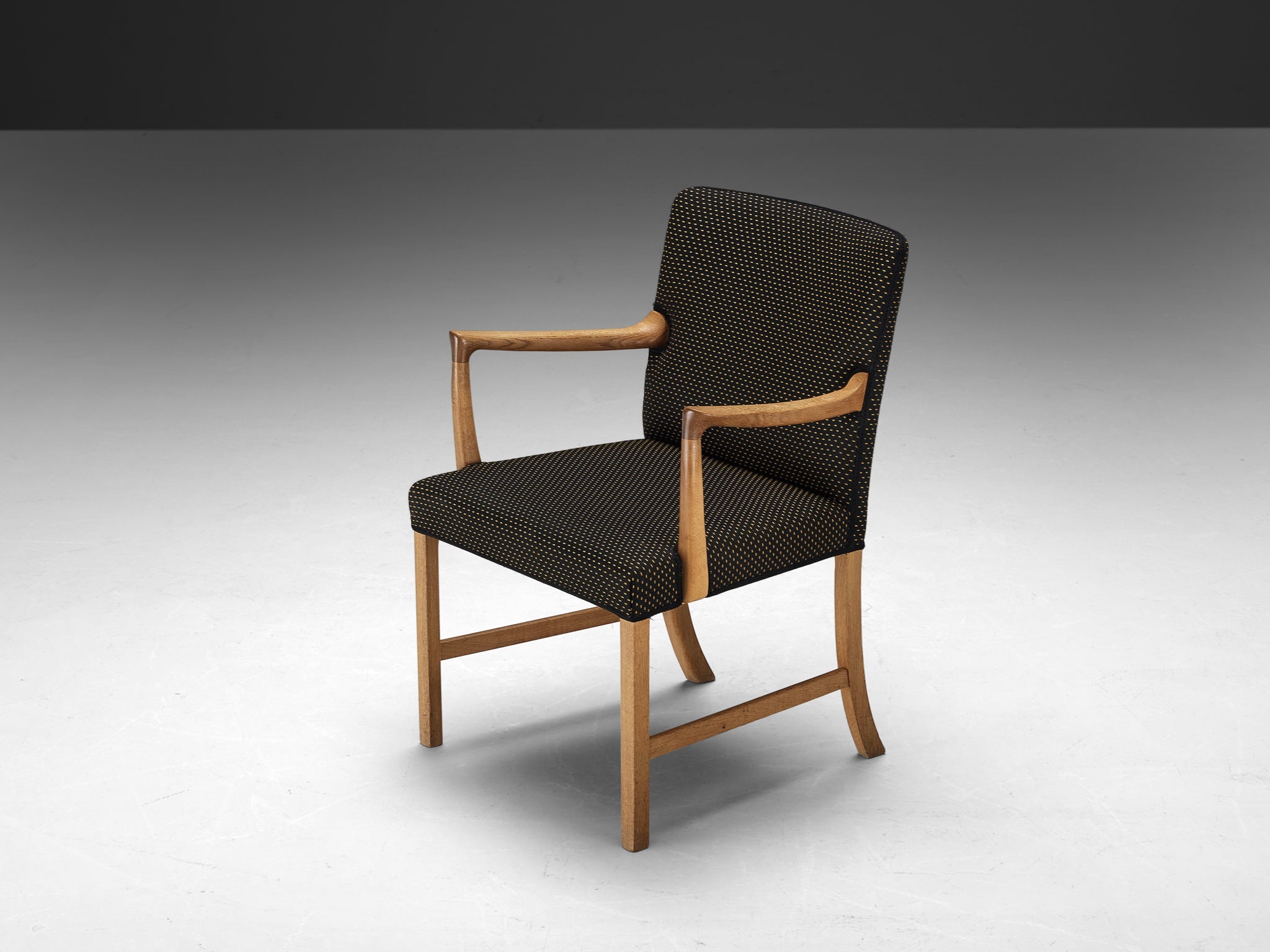 Rare Ole Wanscher for A.J. Iversen Set of Six Dining Chairs in Oak seating Morentz