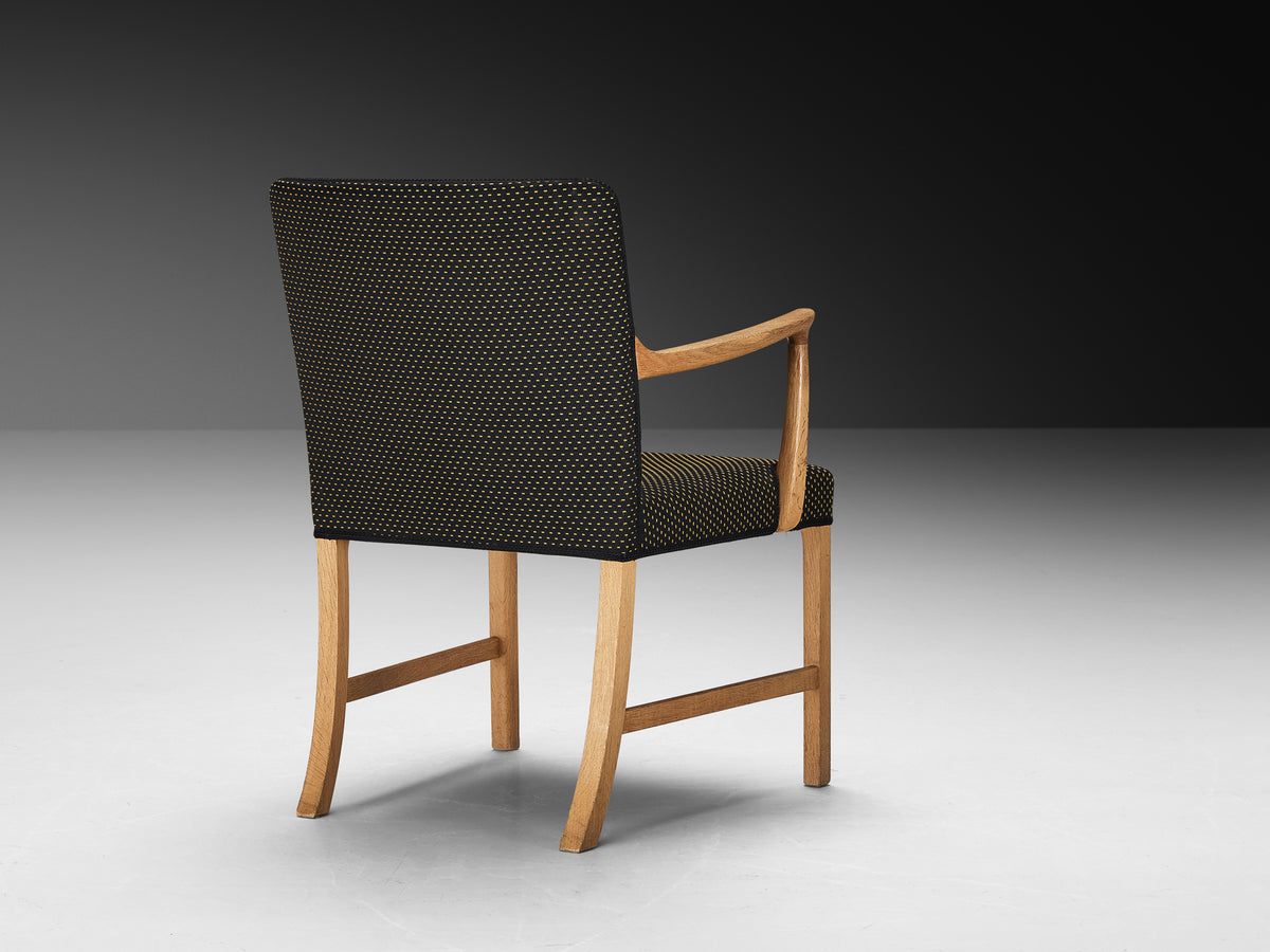 Rare Ole Wanscher for A.J. Iversen Set of Six Dining Chairs in Oak Seating Morentz