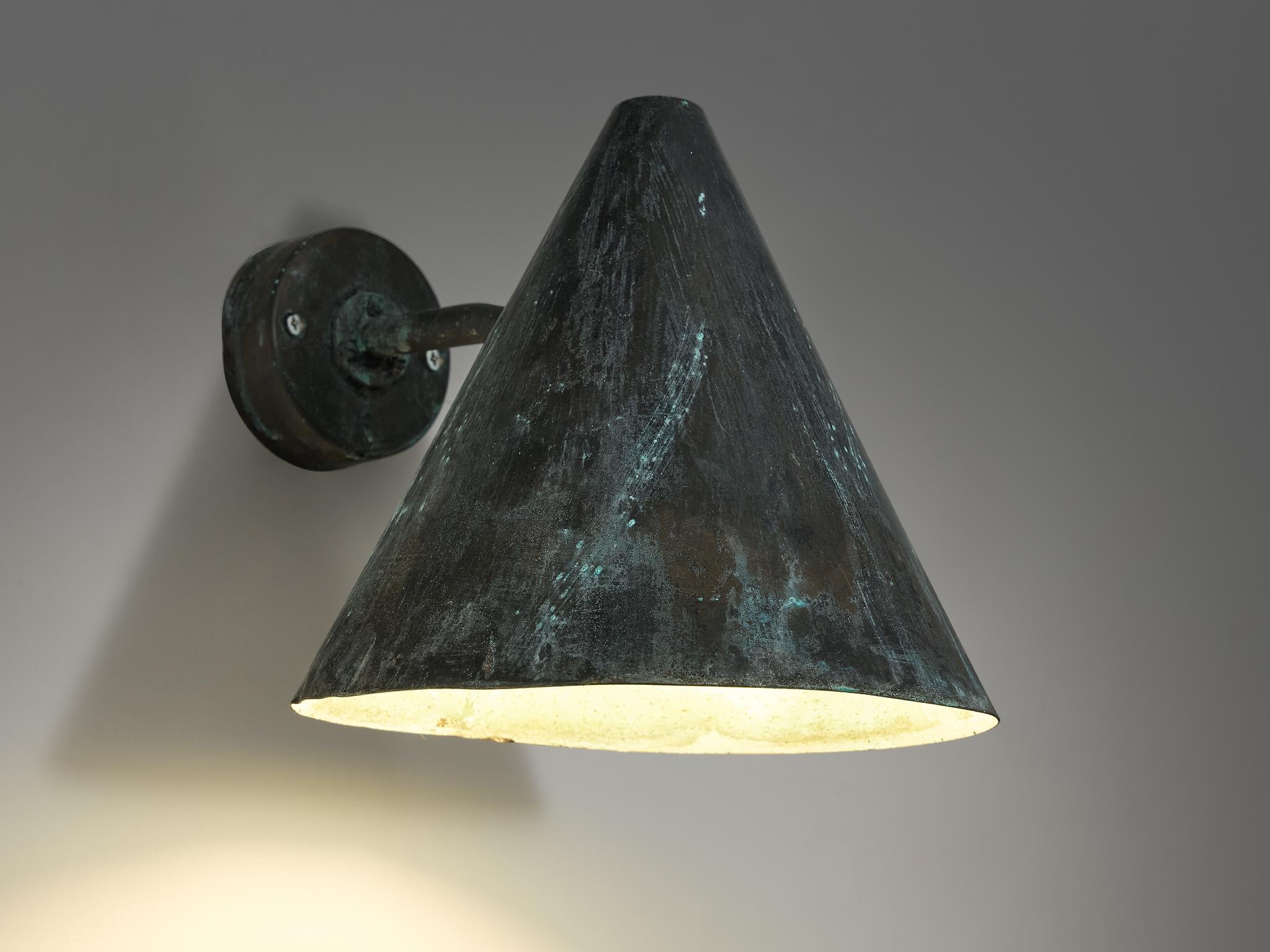 Hans-Agne Jakobsson 'Tratten' Wall Lights in Patinated Copper lighting Morentz