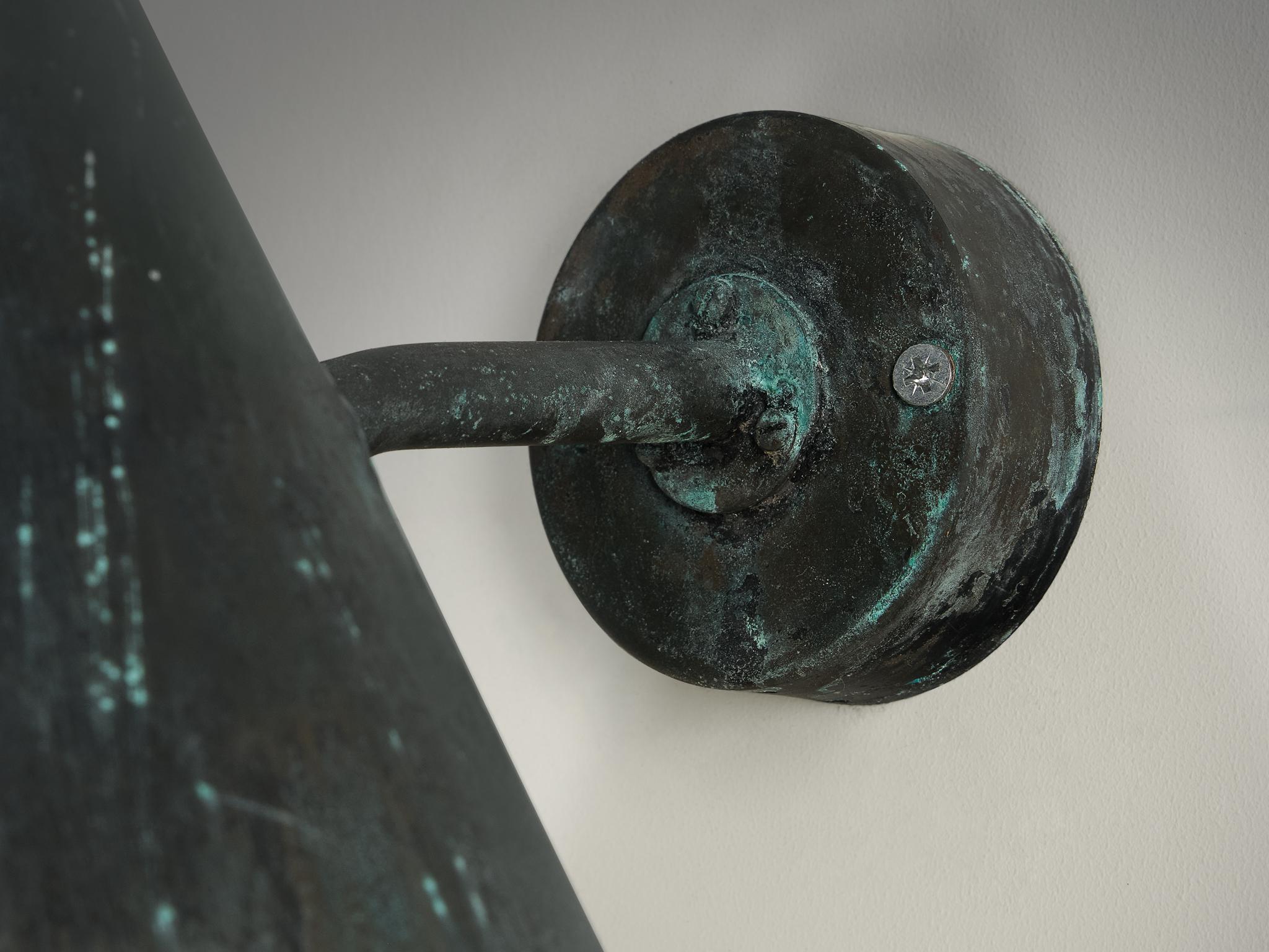 Hans-Agne Jakobsson 'Tratten' Wall Lights in Patinated Copper lighting Morentz