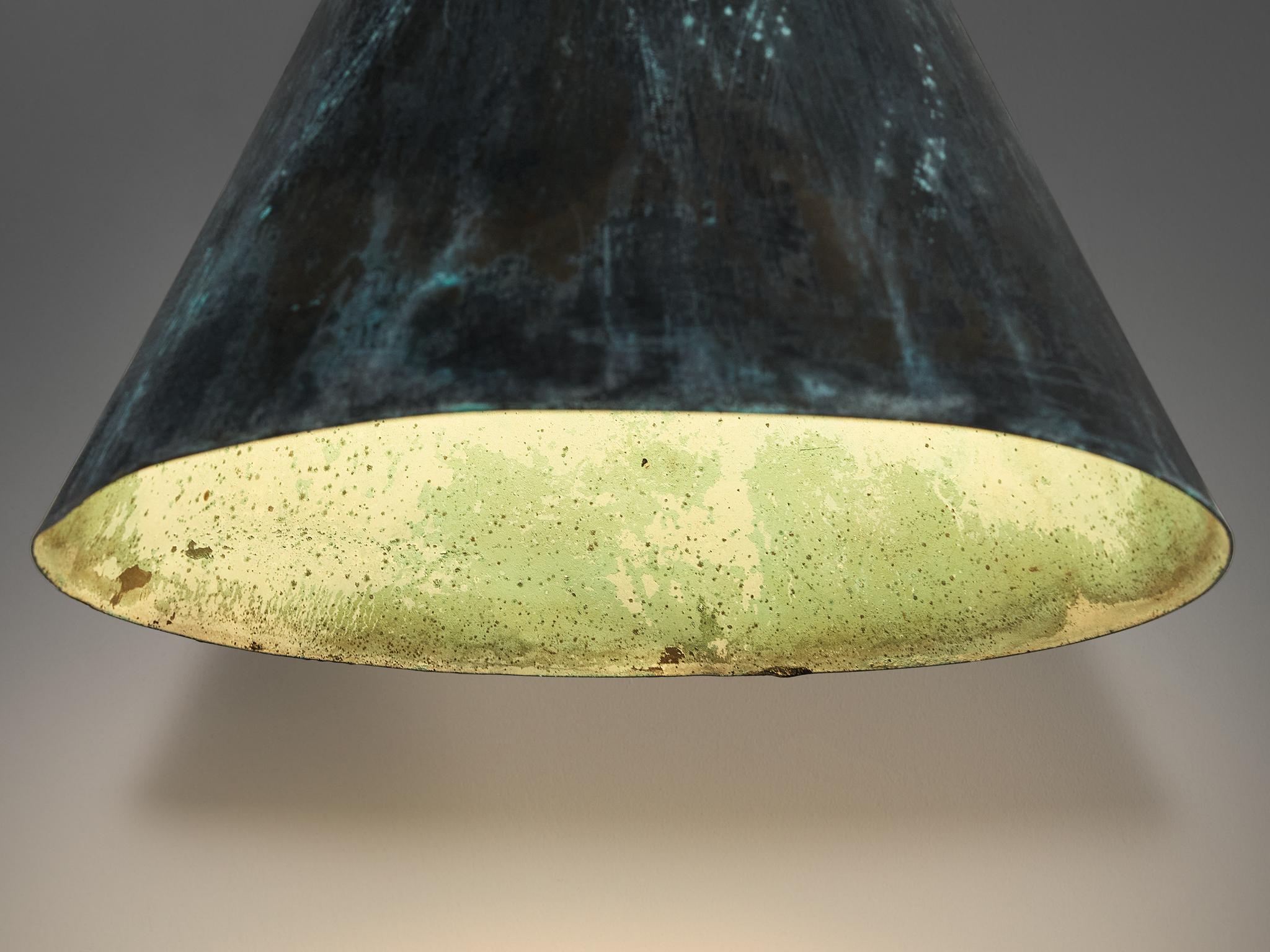 Hans-Agne Jakobsson 'Tratten' Wall Lights in Patinated Copper lighting Morentz