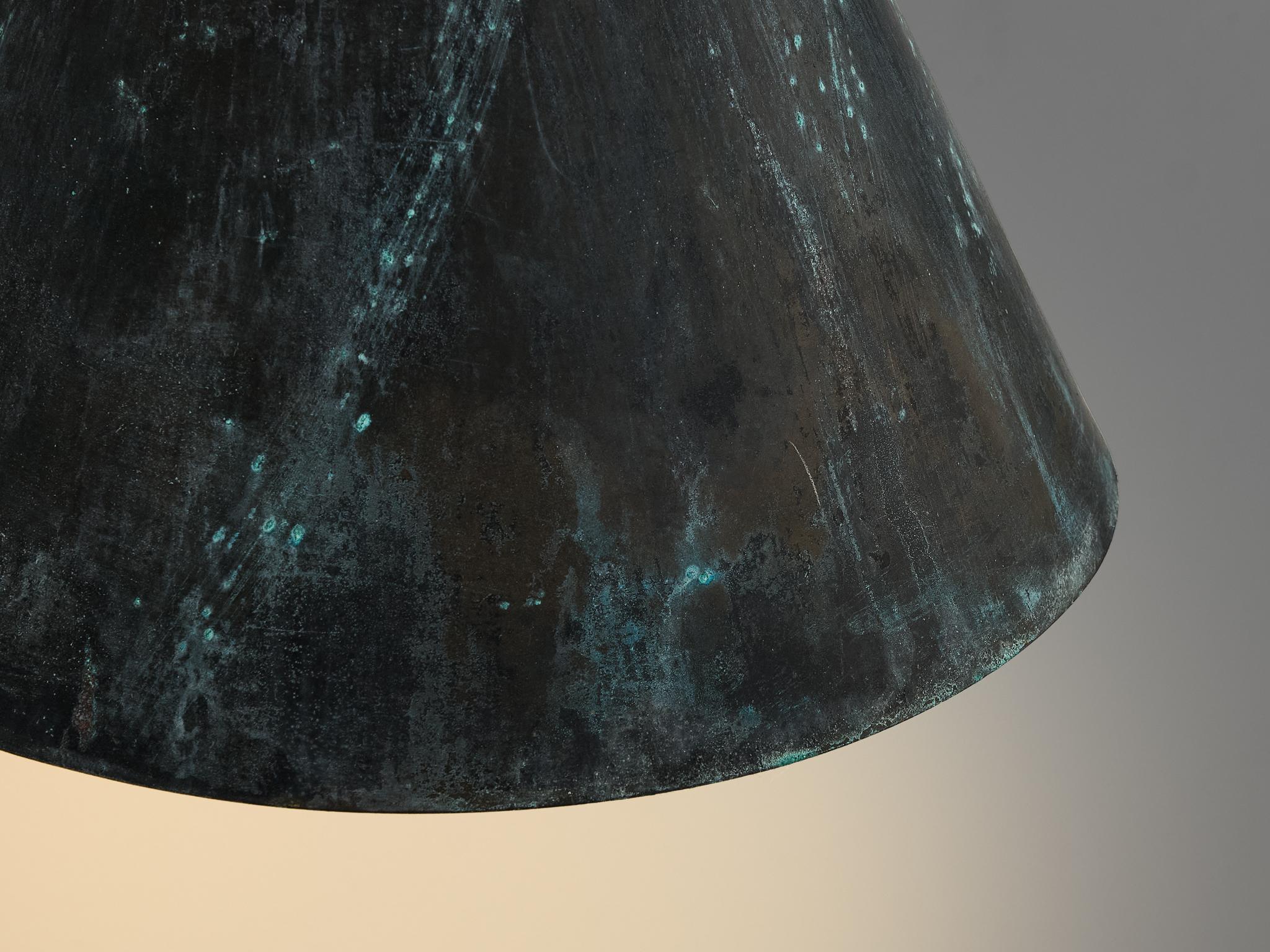 Hans-Agne Jakobsson 'Tratten' Wall Lights in Patinated Copper lighting Morentz