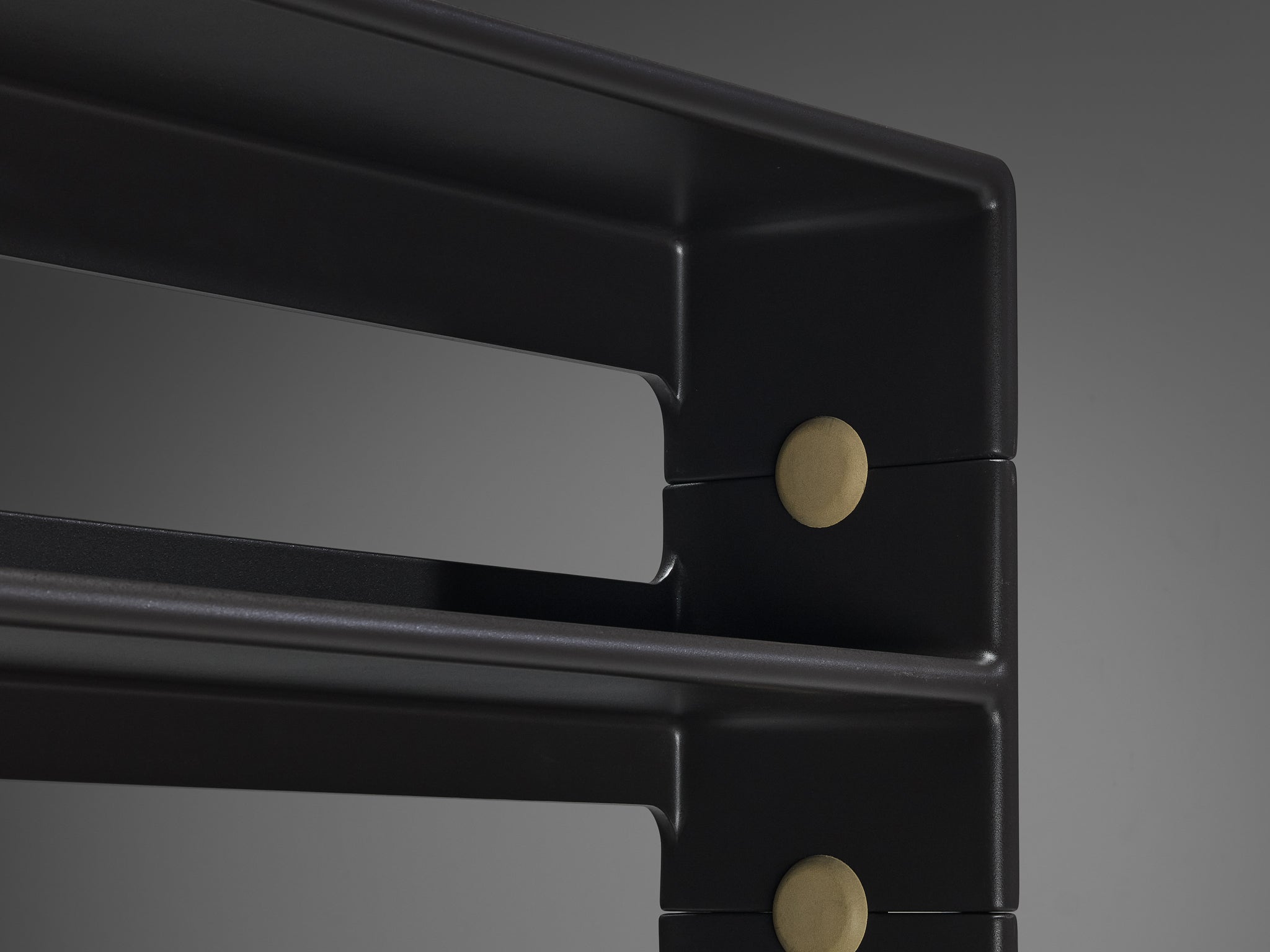 Ernest Igl for Wilhelm Werndl Shelving Cabinet in Black and Beige Fiberglass Case pieces and storage cabinets Morentz