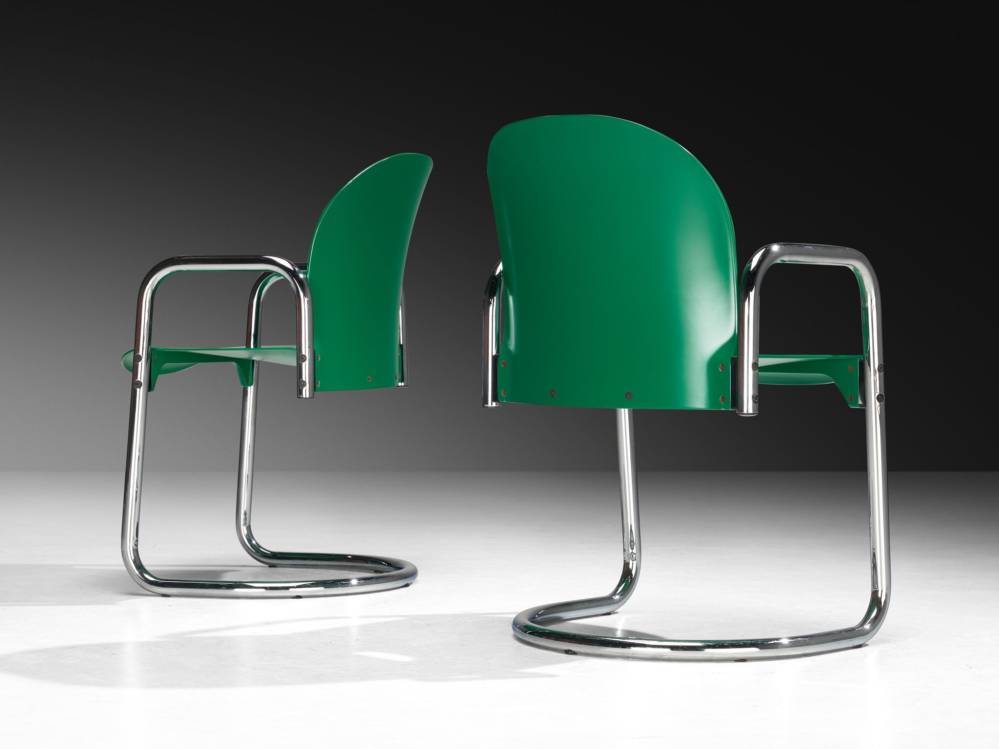 Afra and Tobia Scarpa for B&B Italia 'Dialogo Dessau' Dining Chairs Seating Morentz
